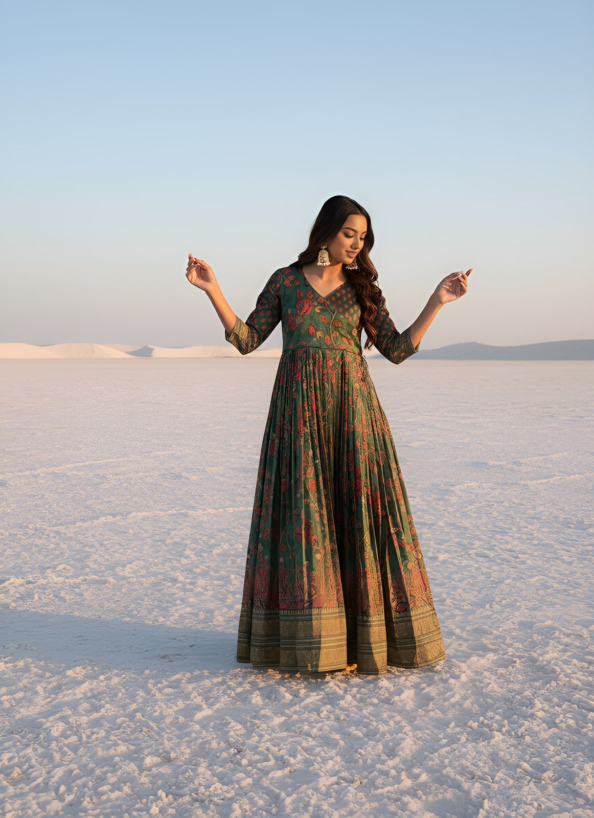 Anarkali Style Frock MR 005 view 2