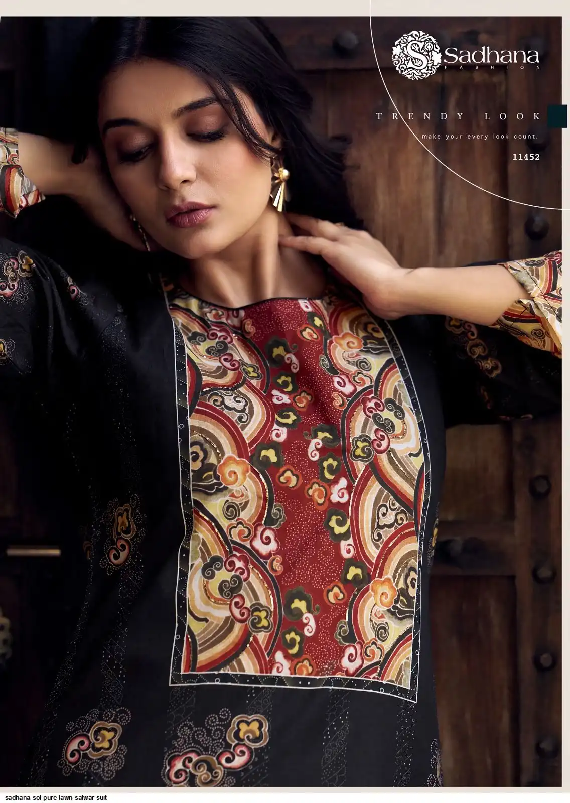 Sadhana Sol Pure Lawn vol 11 view 12