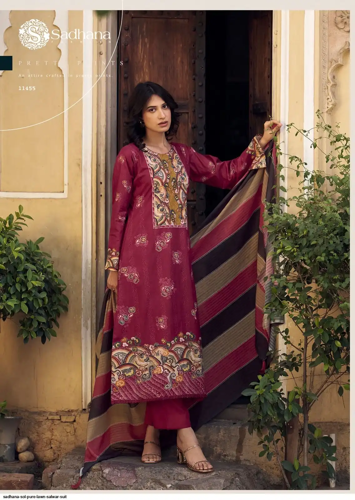 Sadhana Sol Pure Lawn vol 11 view 13
