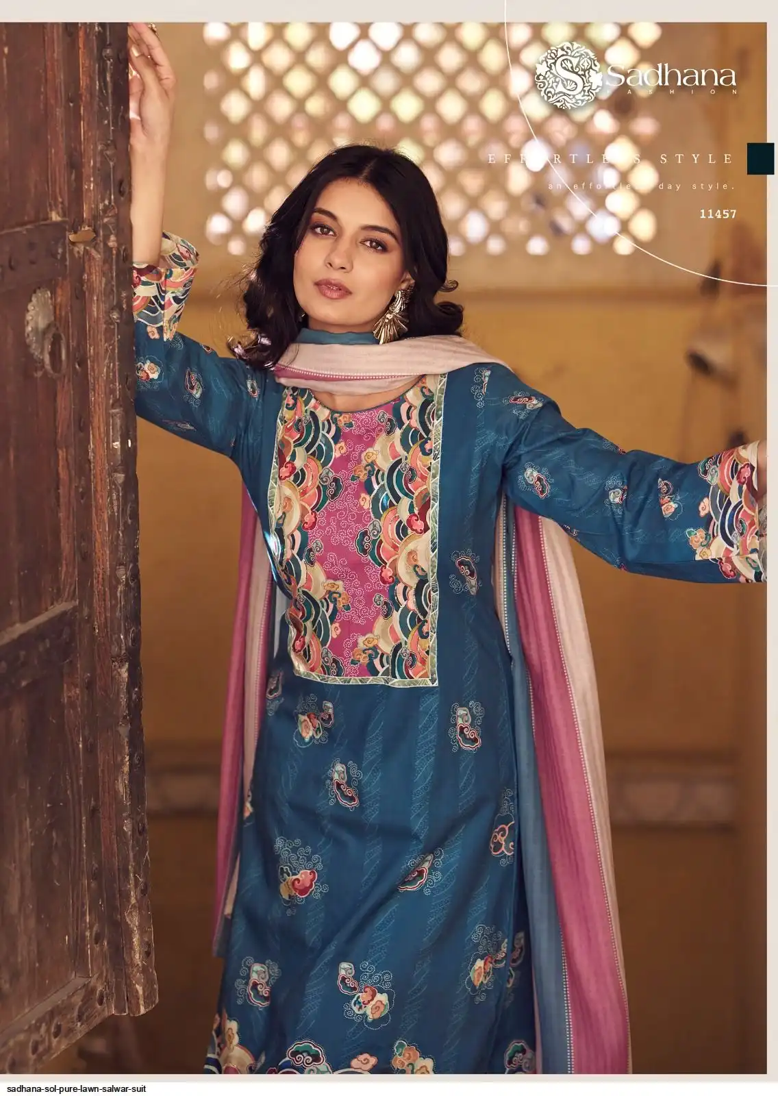Sadhana Sol Pure Lawn vol 11 view 17