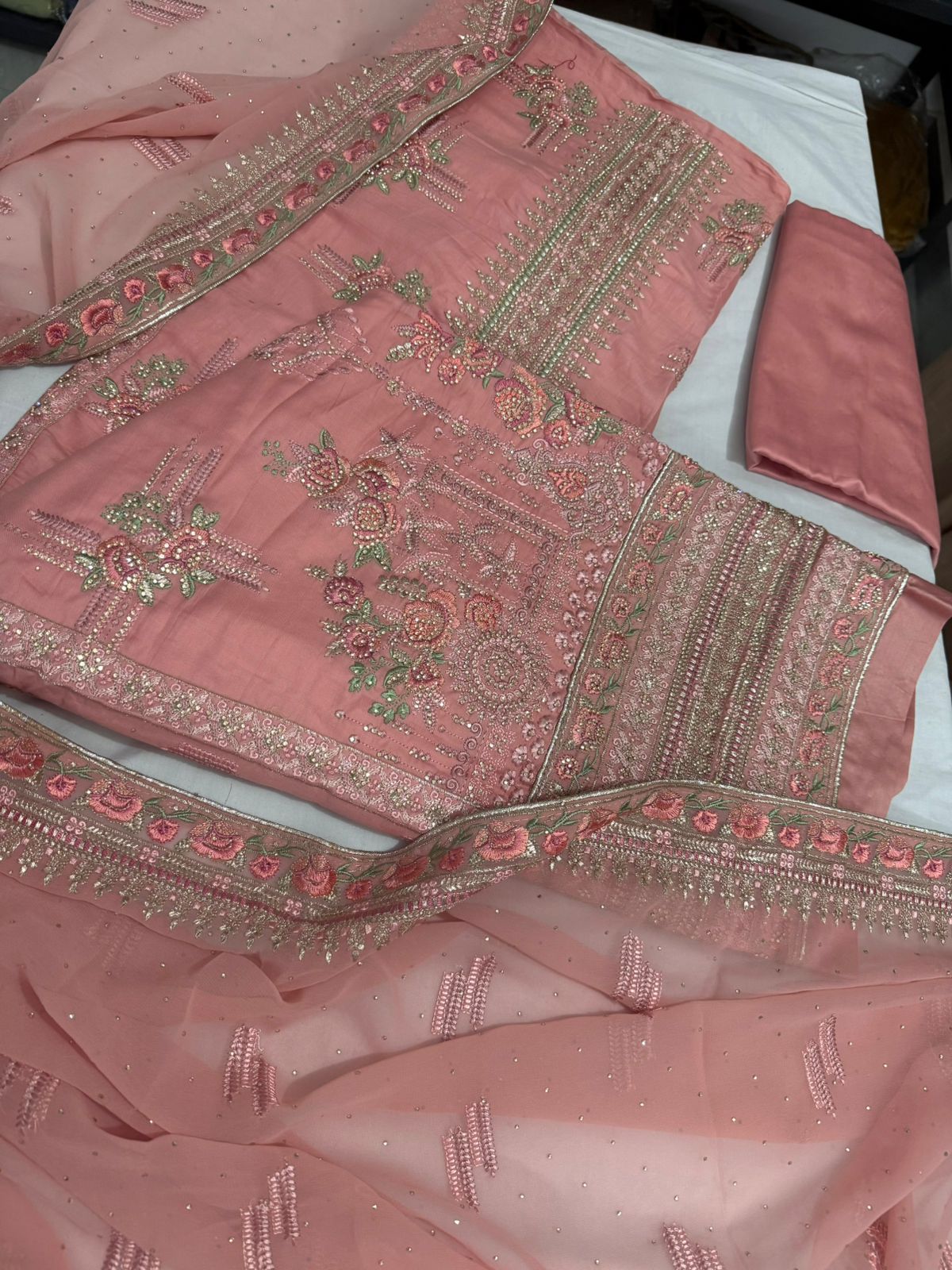BI 002 A ELEGANT PASTEL COLOURS SHALWA KAMEEZ view 2