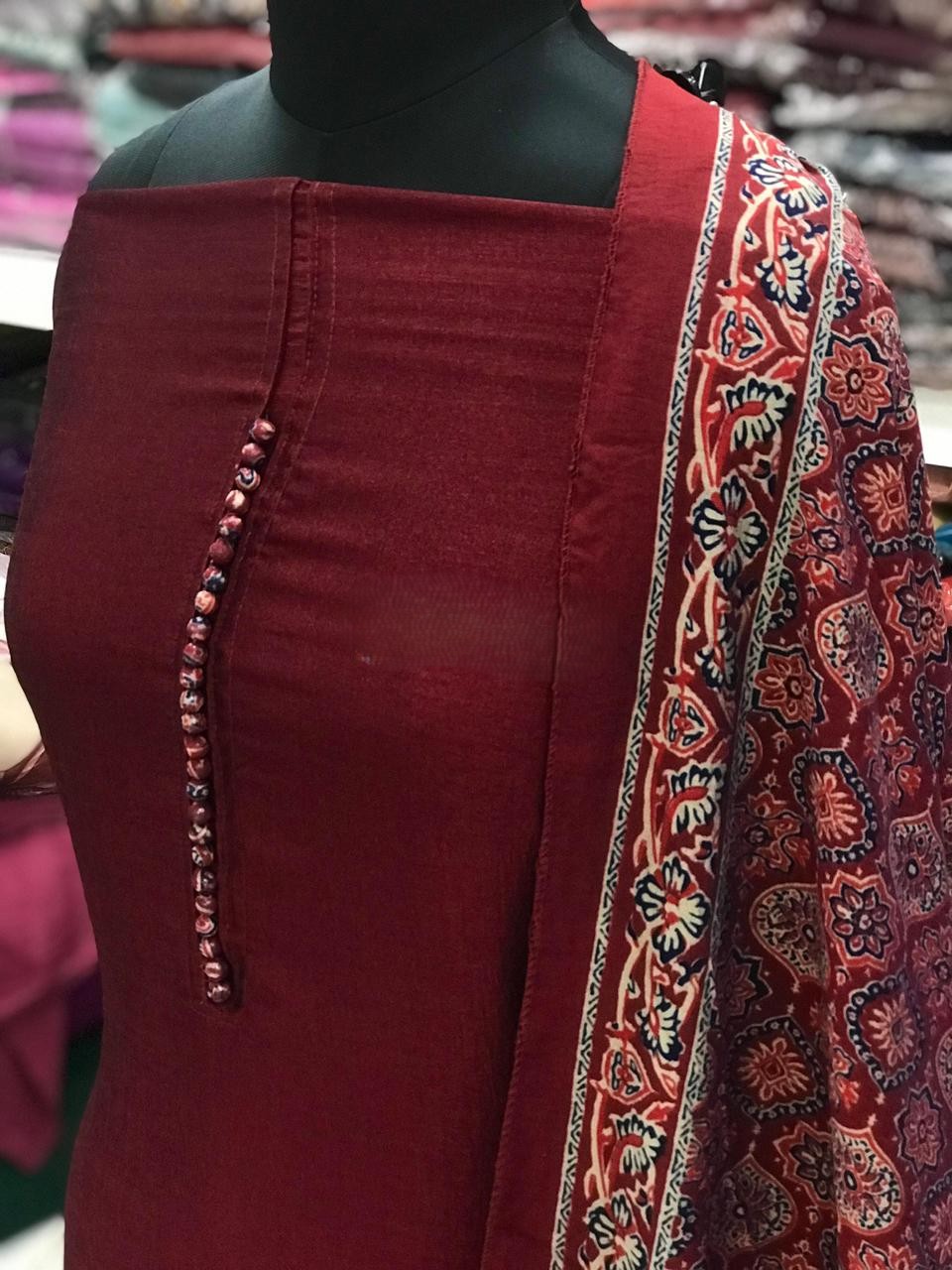 Kalamkari Inspired 3 piece set view 2