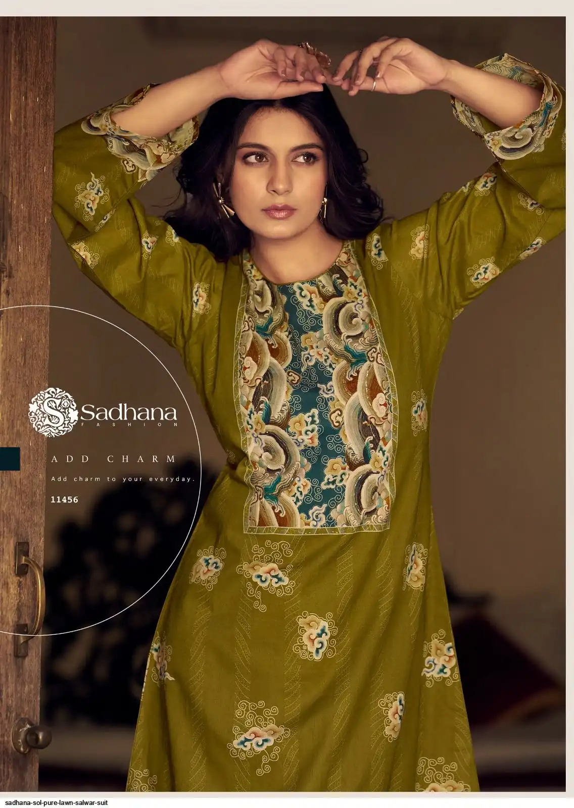 Sadhana Sol Pure Lawn vol 11 view 2