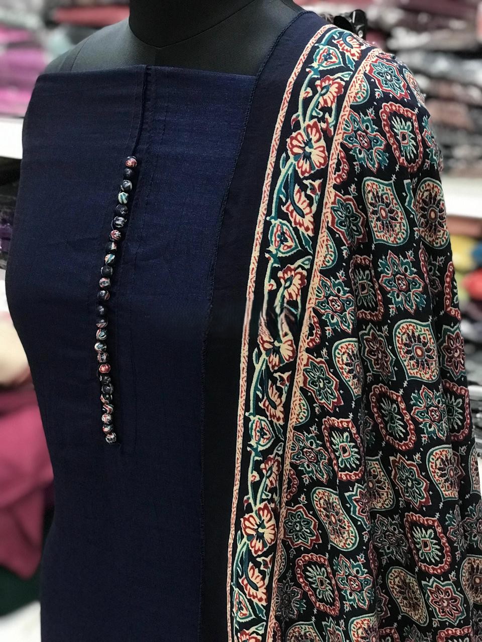 Kalamkari Inspired 3 piece set view 3