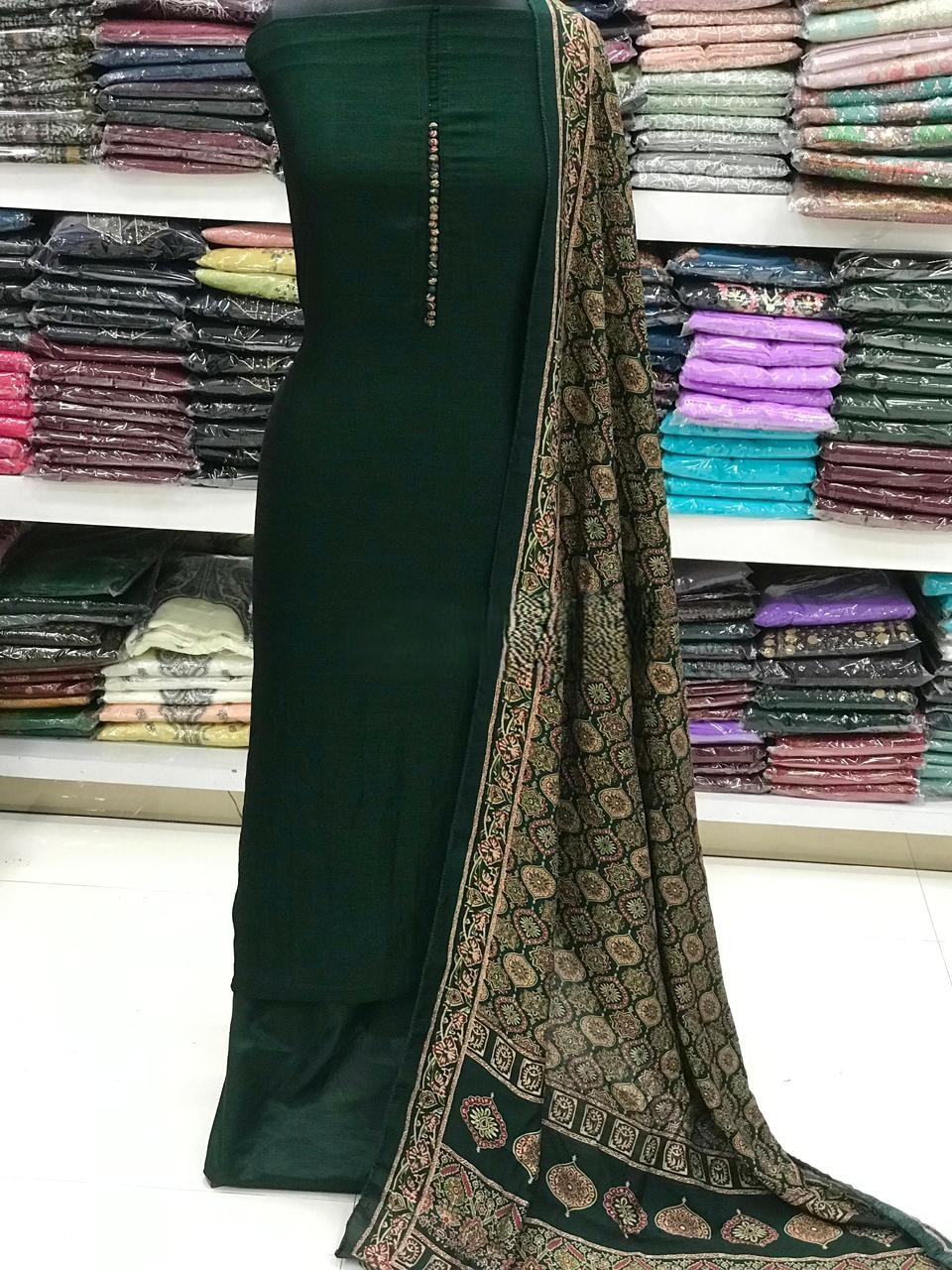 Kalamkari Inspired 3 piece set view 4