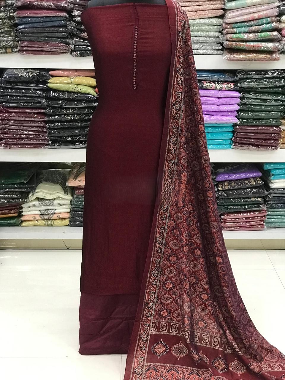 Kalamkari Inspired 3 piece set view 5