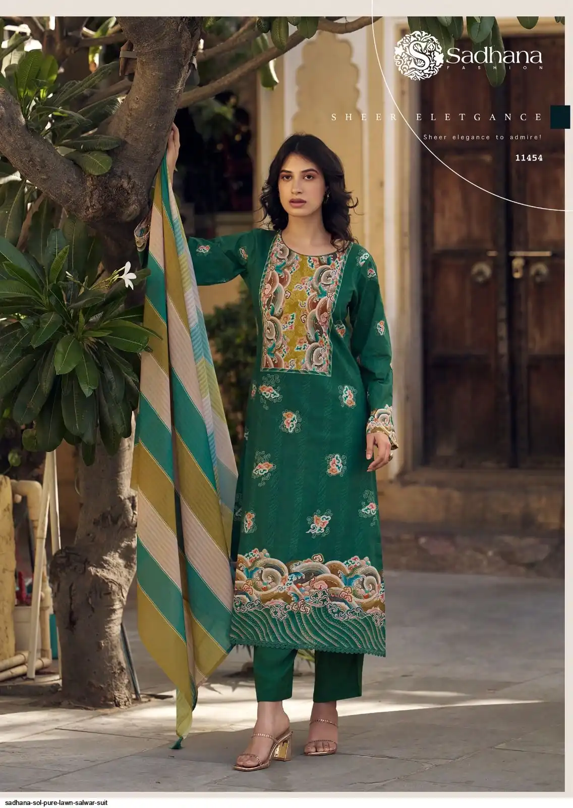 Sadhana Sol Pure Lawn vol 11 view 8