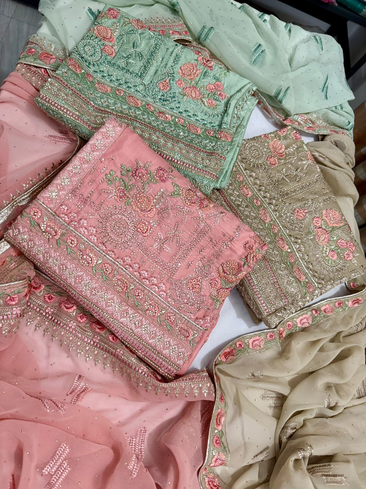 BI 002 A ELEGANT PASTEL COLOURS SHALWA KAMEEZ view 5