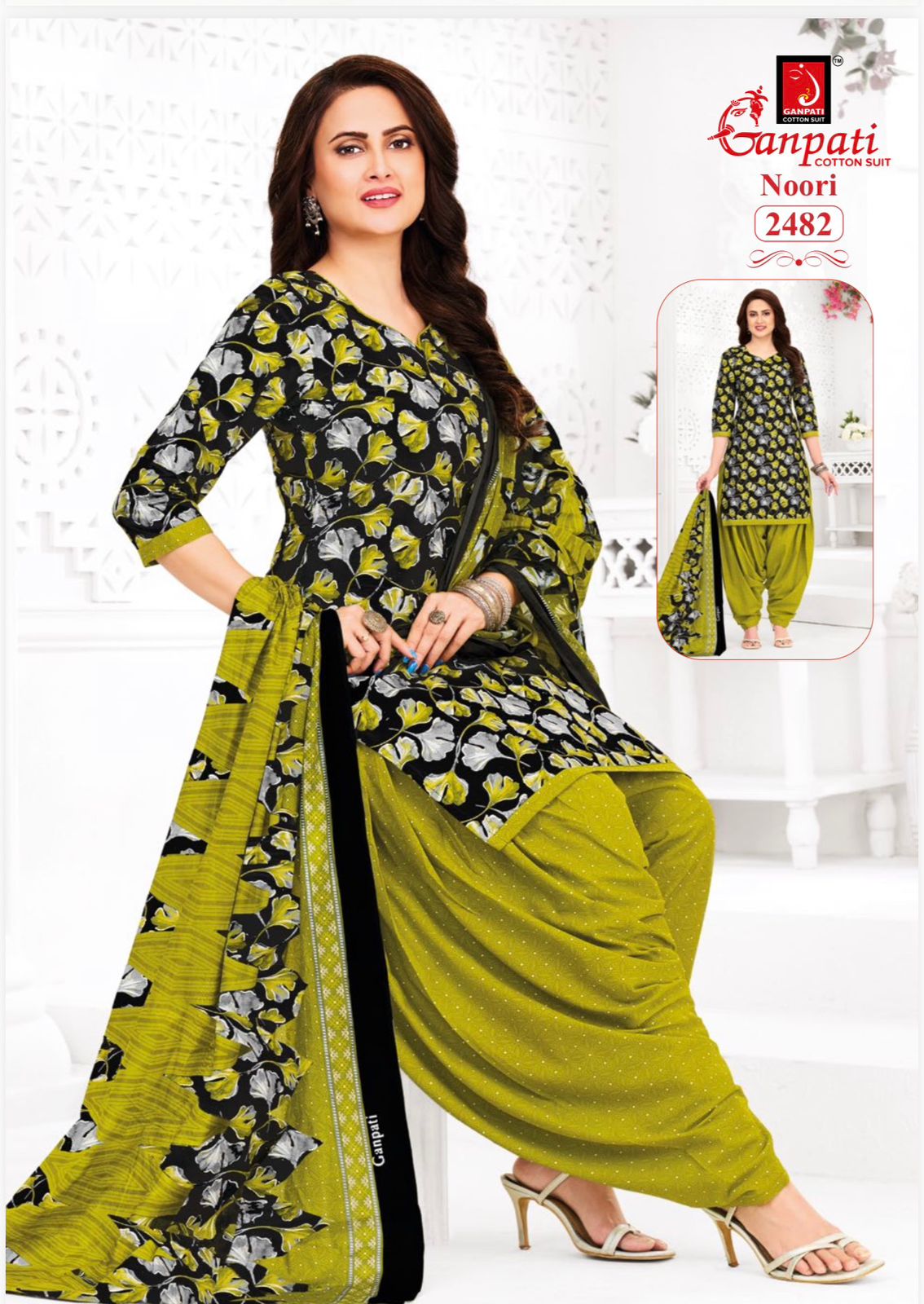 Ganpati Noori cotton 24 view 6