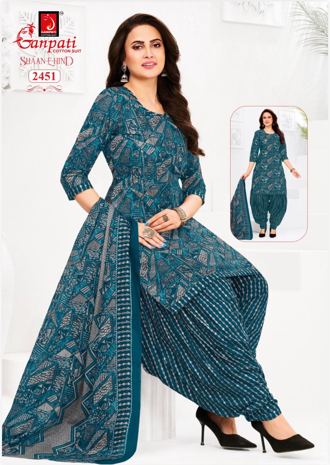 Ganpati Noori cotton 24 view 7