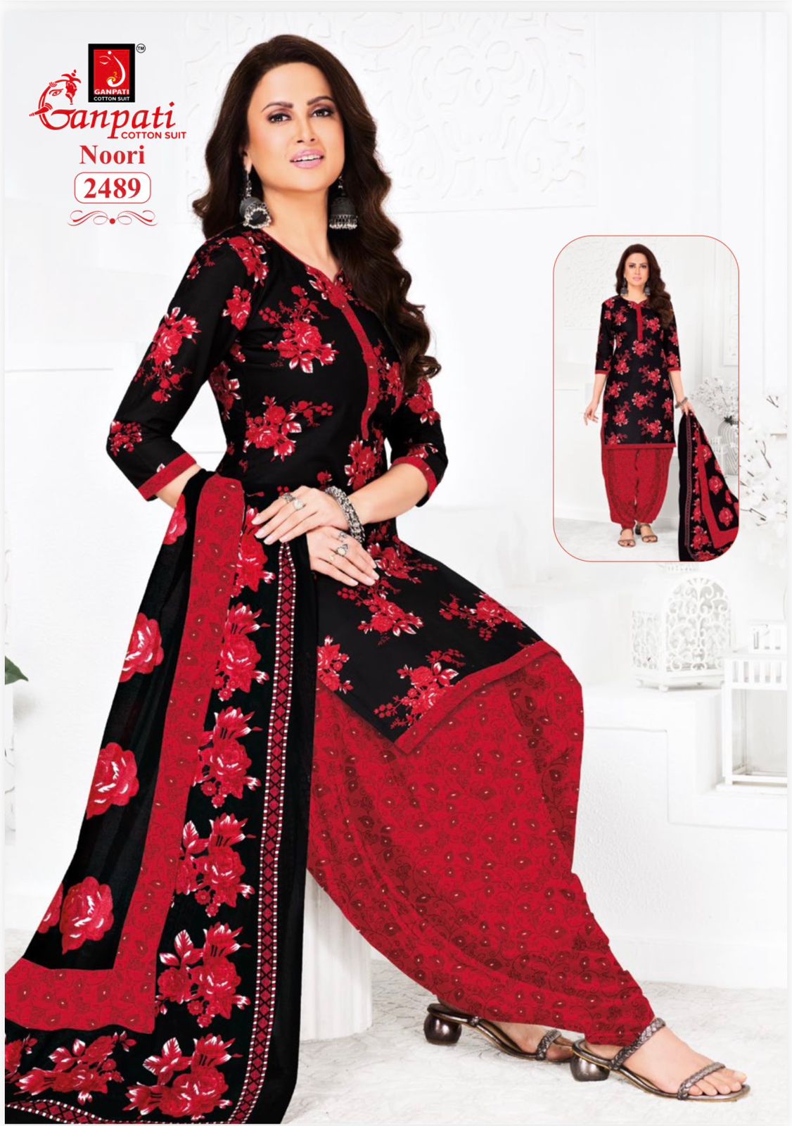 Ganpati Noori cotton 24 view 9