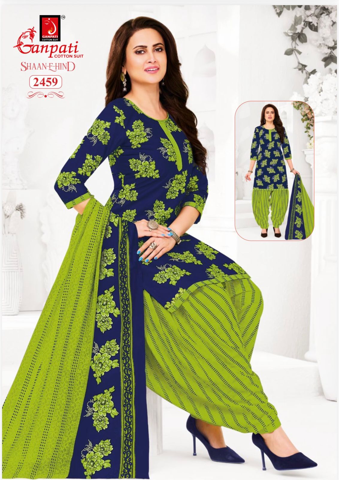 Ganpati Noori cotton 24 view 12