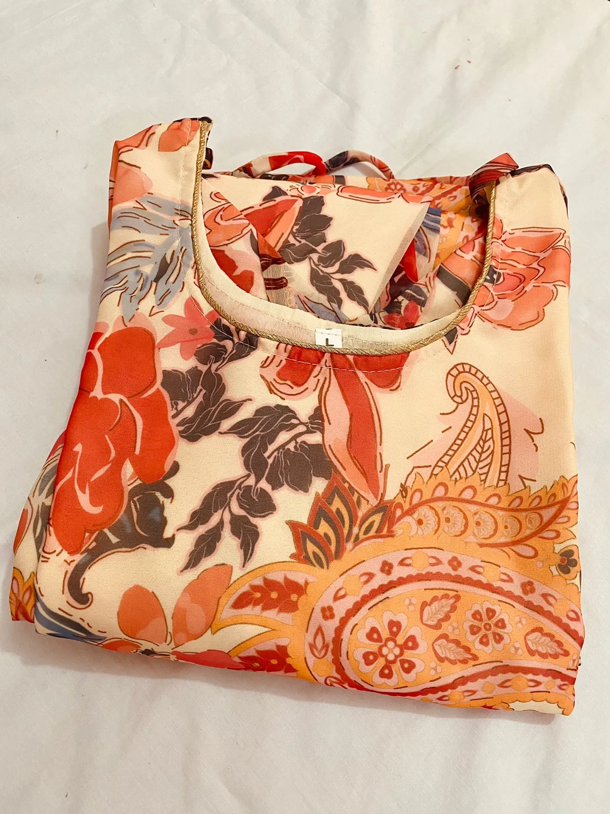 Readymade Frock with Shawl view 3