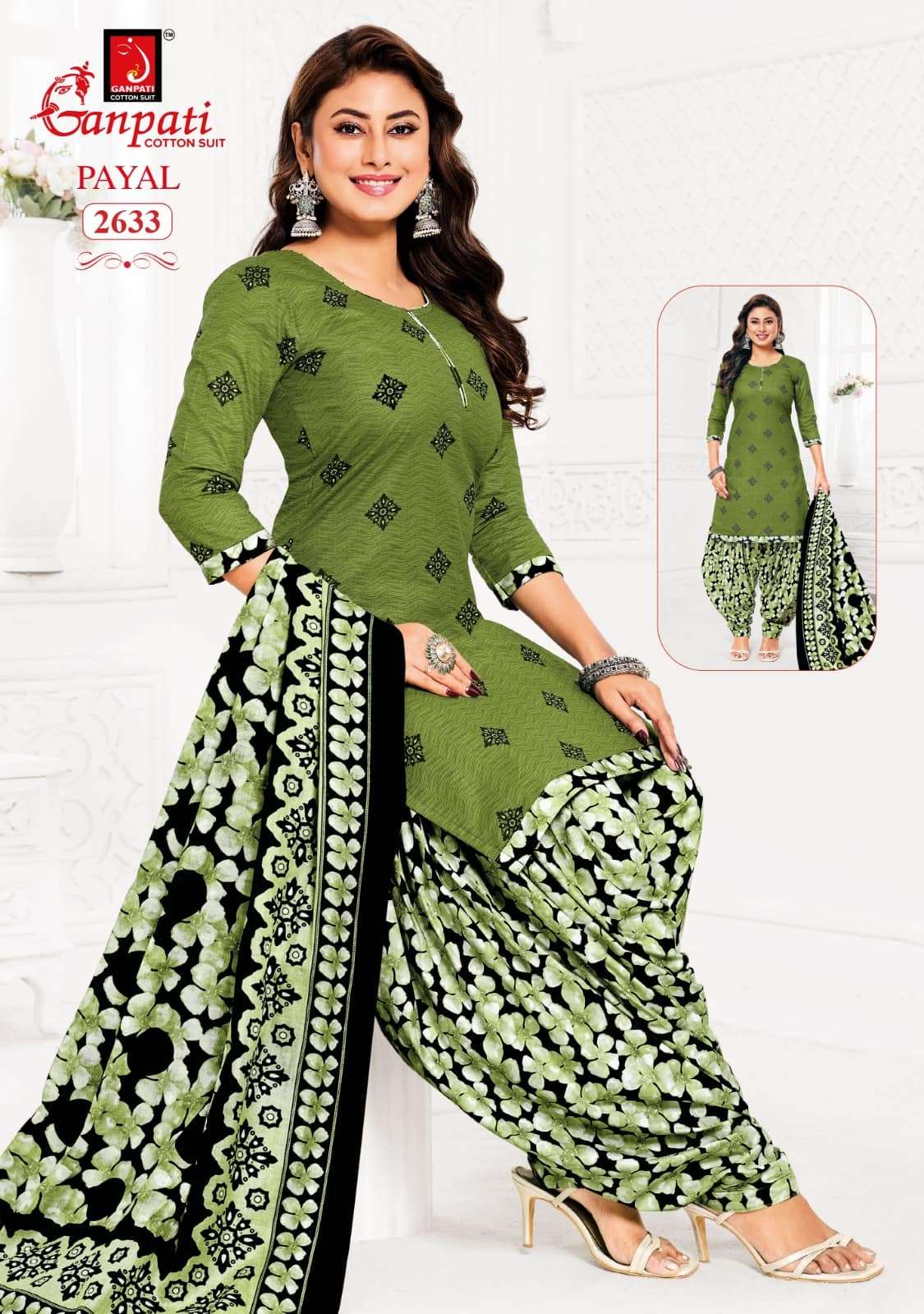 Ganpati Payal Vol 12 Pure Cotton Dress Material Catalog view 16