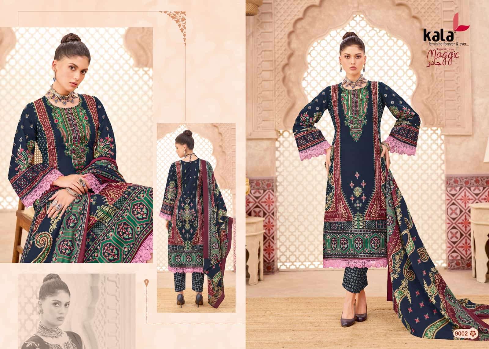 Kala Maggic Vol 24 Pure Cotton Unstitch Suit view 11