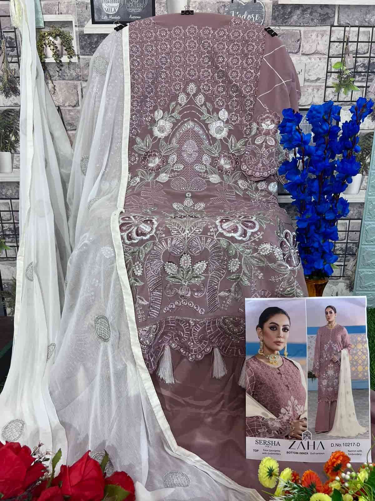 Zaha Sersha Vol 2 Party Wear Style Latest Designer Pakistani Salwar Suit Collection view 5
