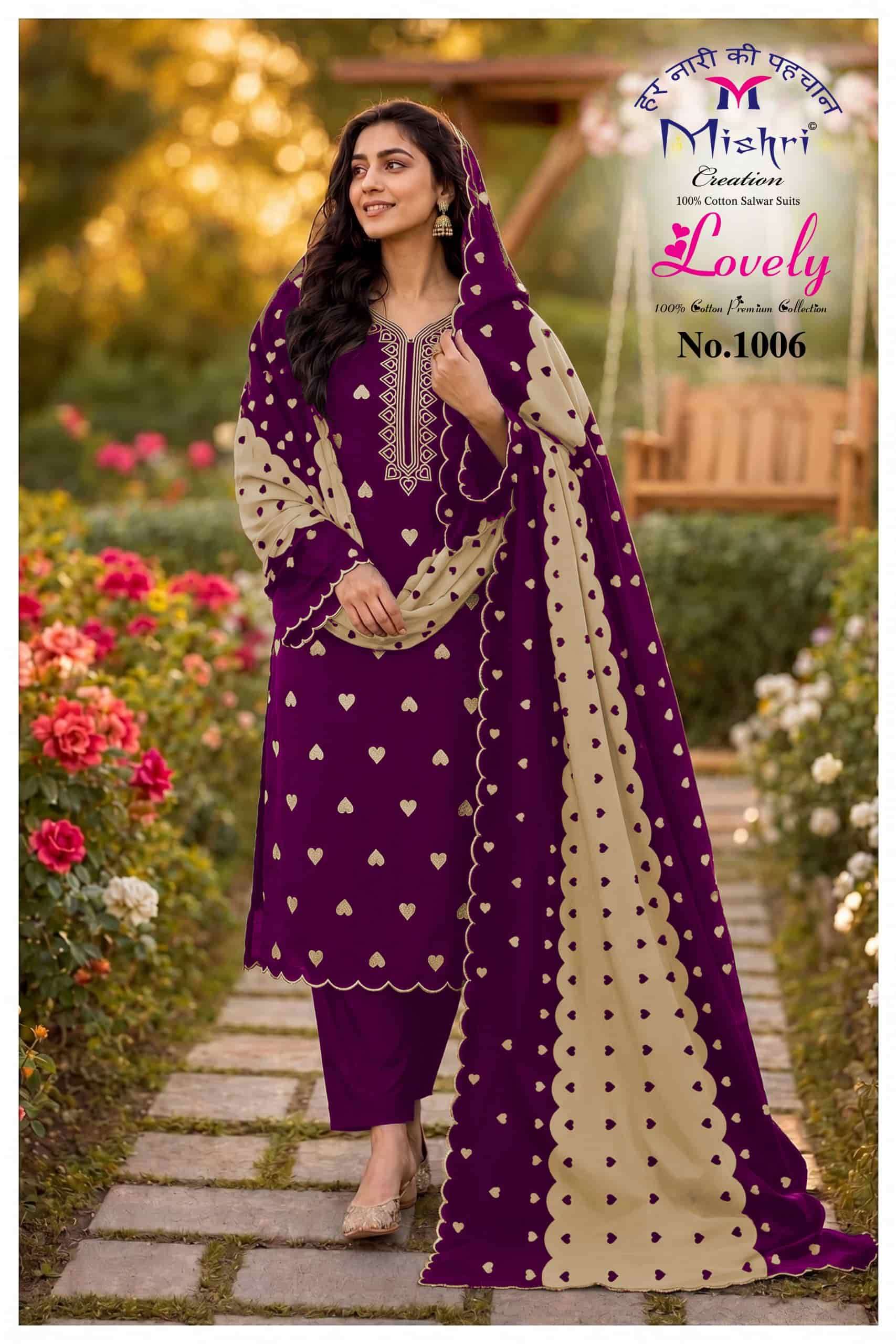 Mishri Lovely Printed Cotton Salwar Suit view 7