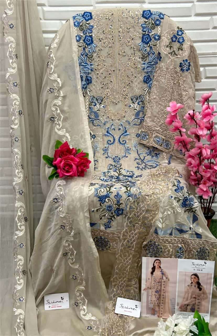 Serine S 116 Colors Pakistani Exclusive Fancy Salwar Suit Wholasaler view 8