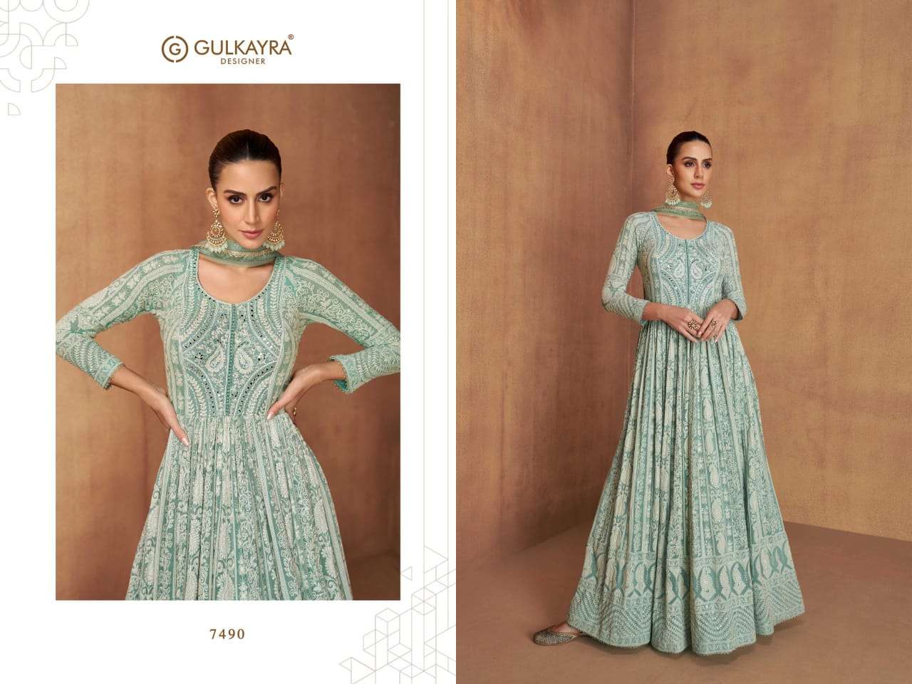 Gulkayra Royal 7490 And 7491 Latest Designer Partywear Gown view 4