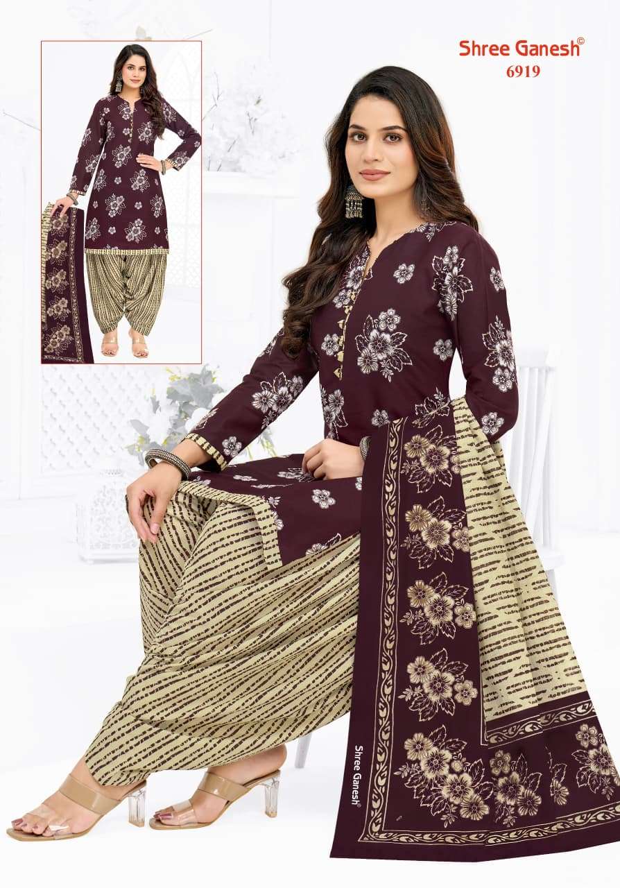 Shree Ganesh Panchi Vol 19 Pure Cotton Unstitch Suit view 8