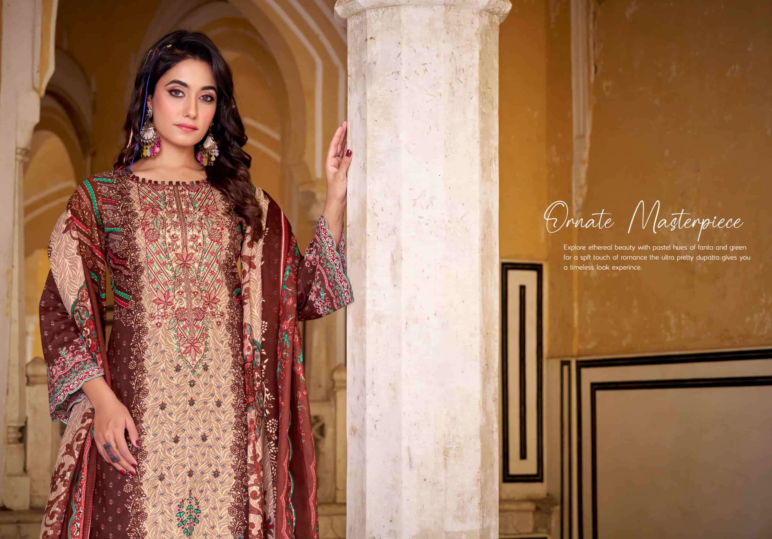Romani Aarzu Vol 32 Fancy Cotton Dress Material Catalog view 12