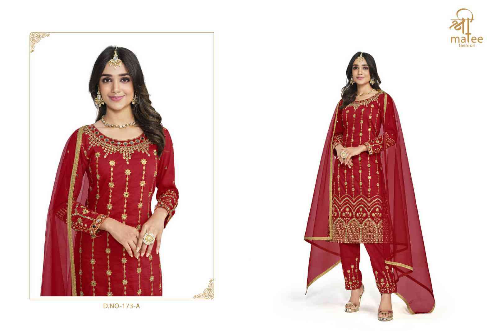 Shreematee Mirror Vol 14 173 Colors Designer Work Festive Wear Dress Exporter view 4