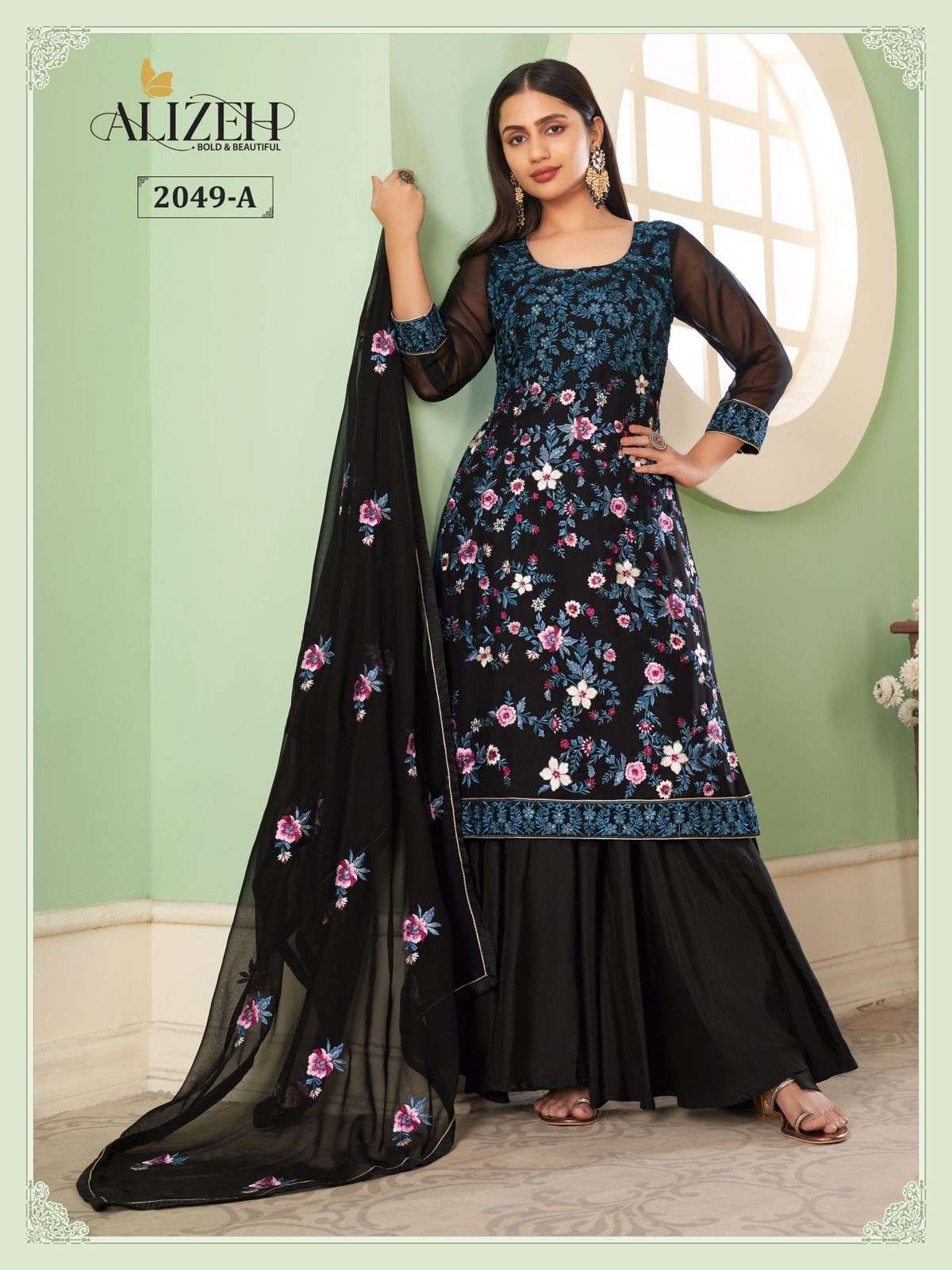 Alizeh Zaida Vol 10 Party Wear Sharara Salwar Kameez New Collection view 11