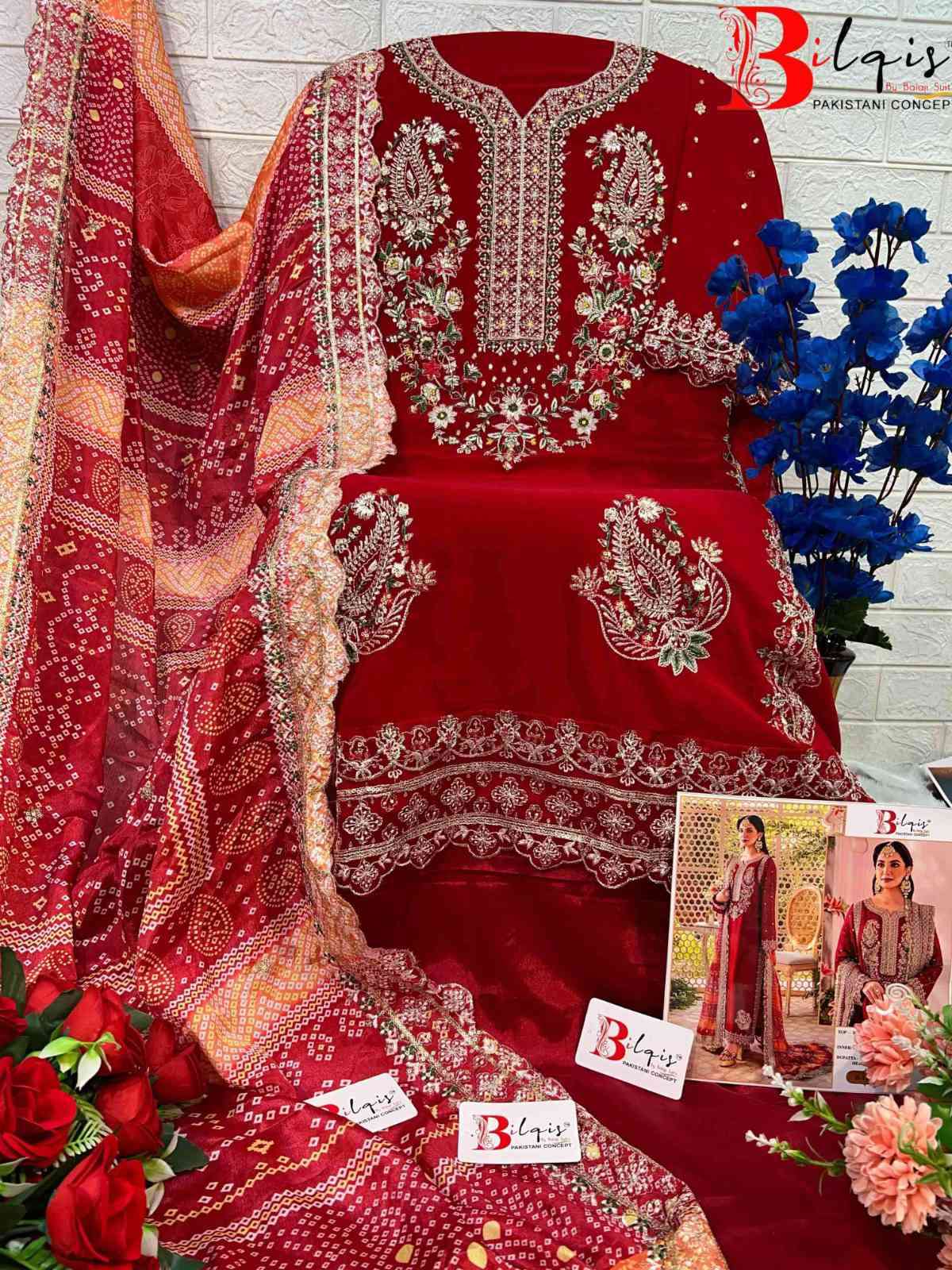 Bilqis B 17 Colors Latest New Designs Pakistani Suit Wholesalers view 4