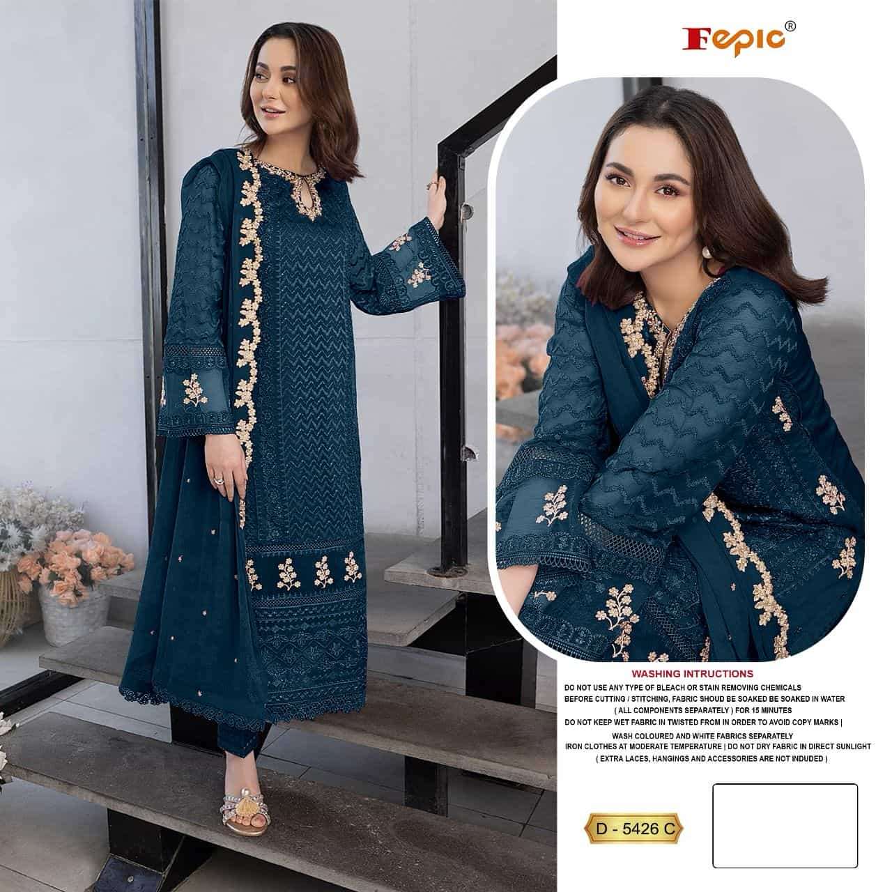 Fepic Rosemeen Embroidered Georgette Salwar Suit view 4