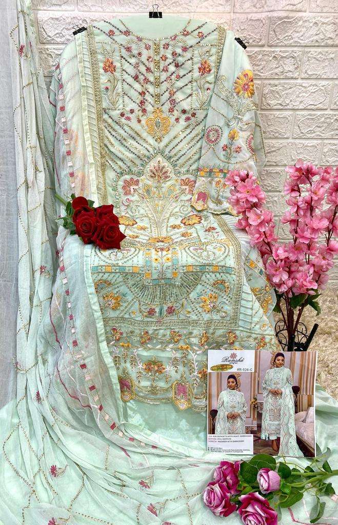 Ramsha R-536 Pakistani Designer Party Wear Suit view 7