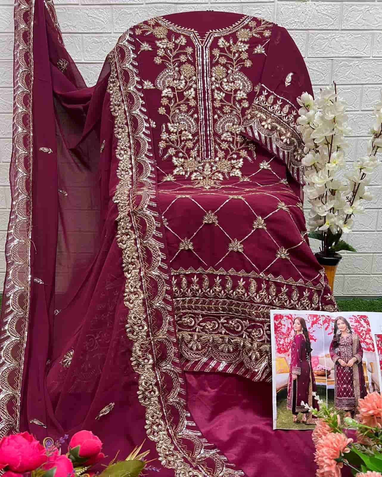 Al Khushbu 6026 Festive Wear Style Embroidered Suit Collection view 2