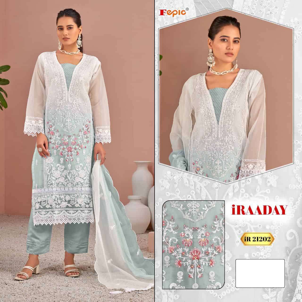 Fepic Rosemeen Organza Embroidered Salwar Suit view 4