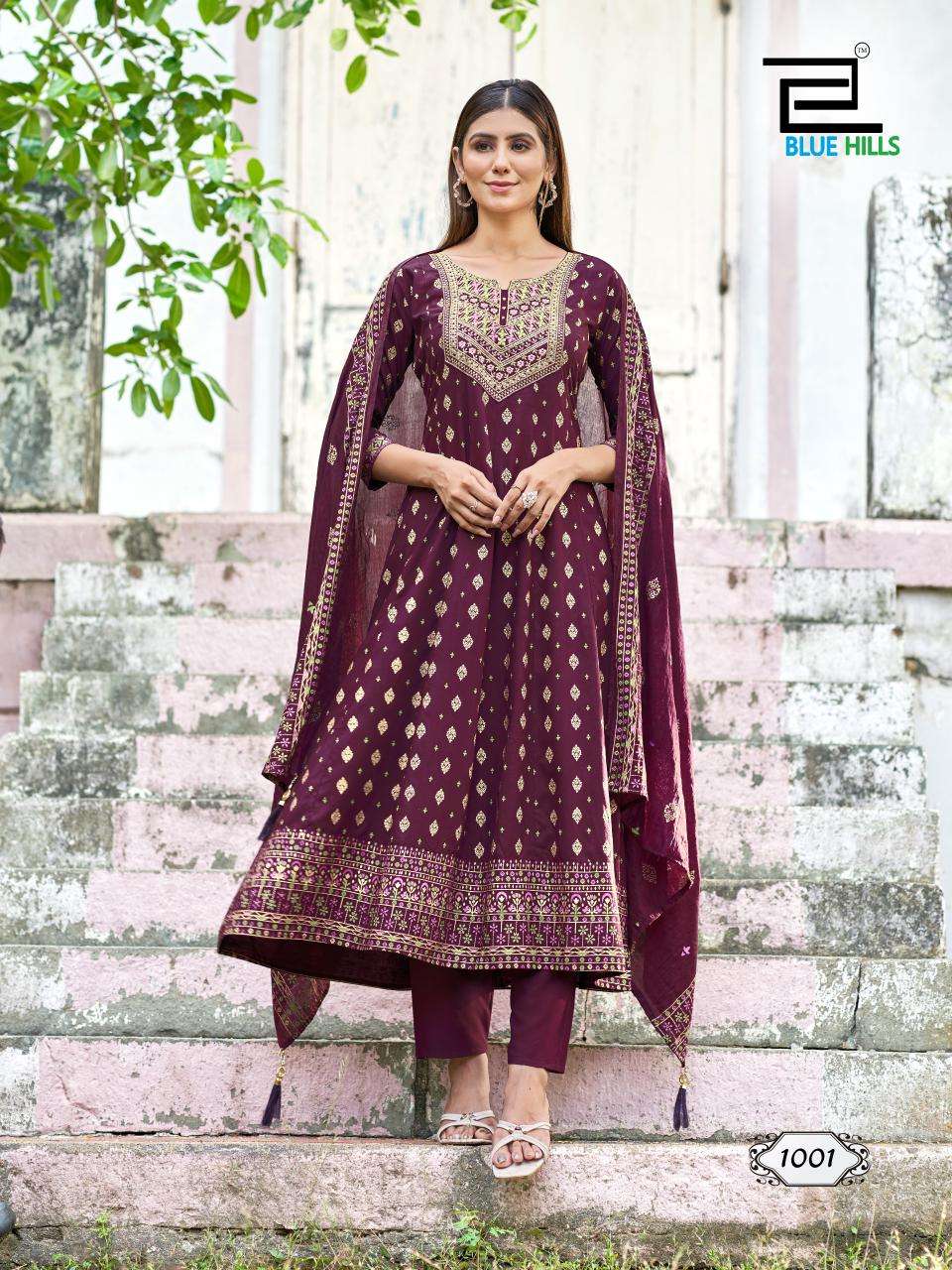 Blue Hills Samaira Anarkali 3-Piece Suit view 4