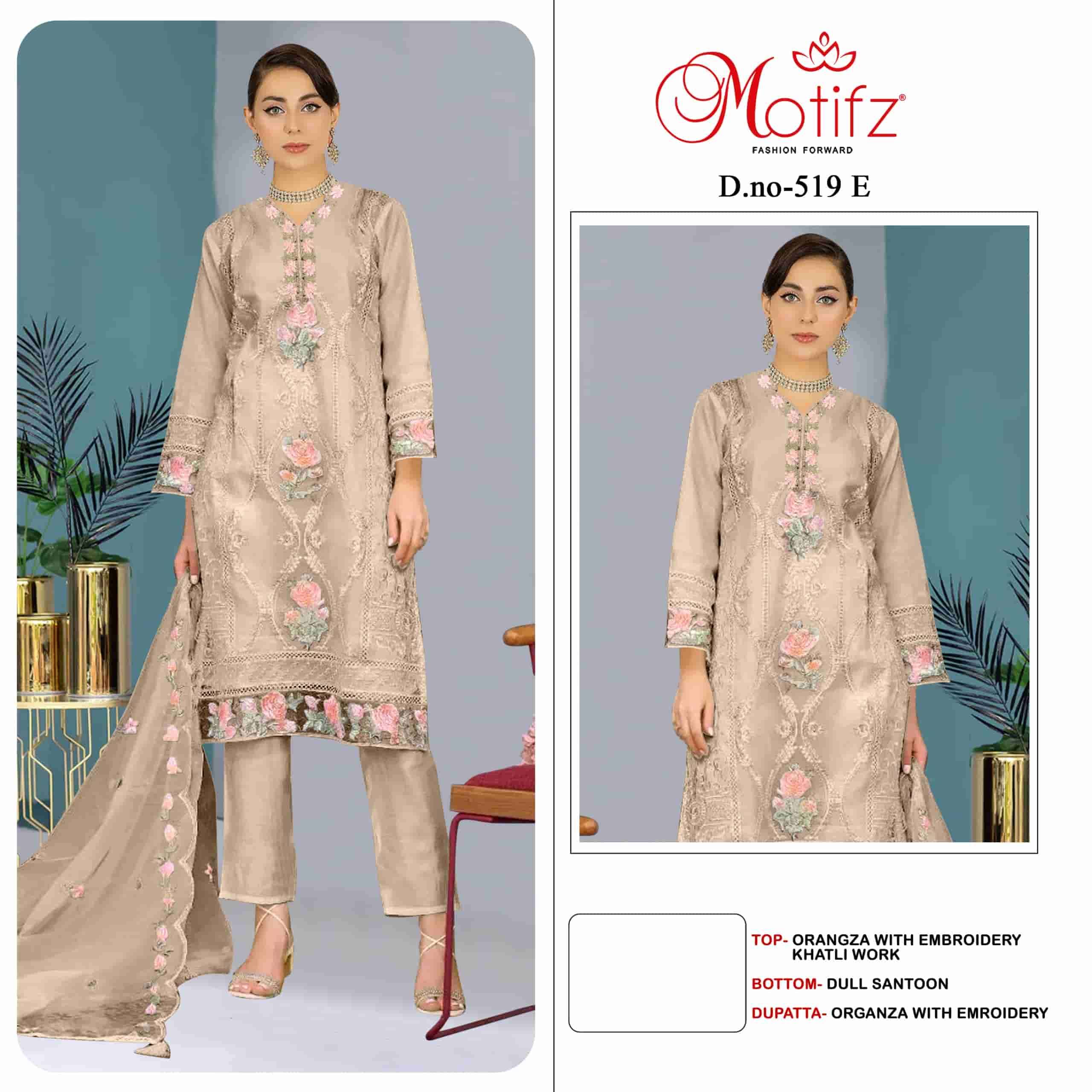 Motifz 519 Colors Exclusive Organza Pakistani Salwar Kameez Collection view 3