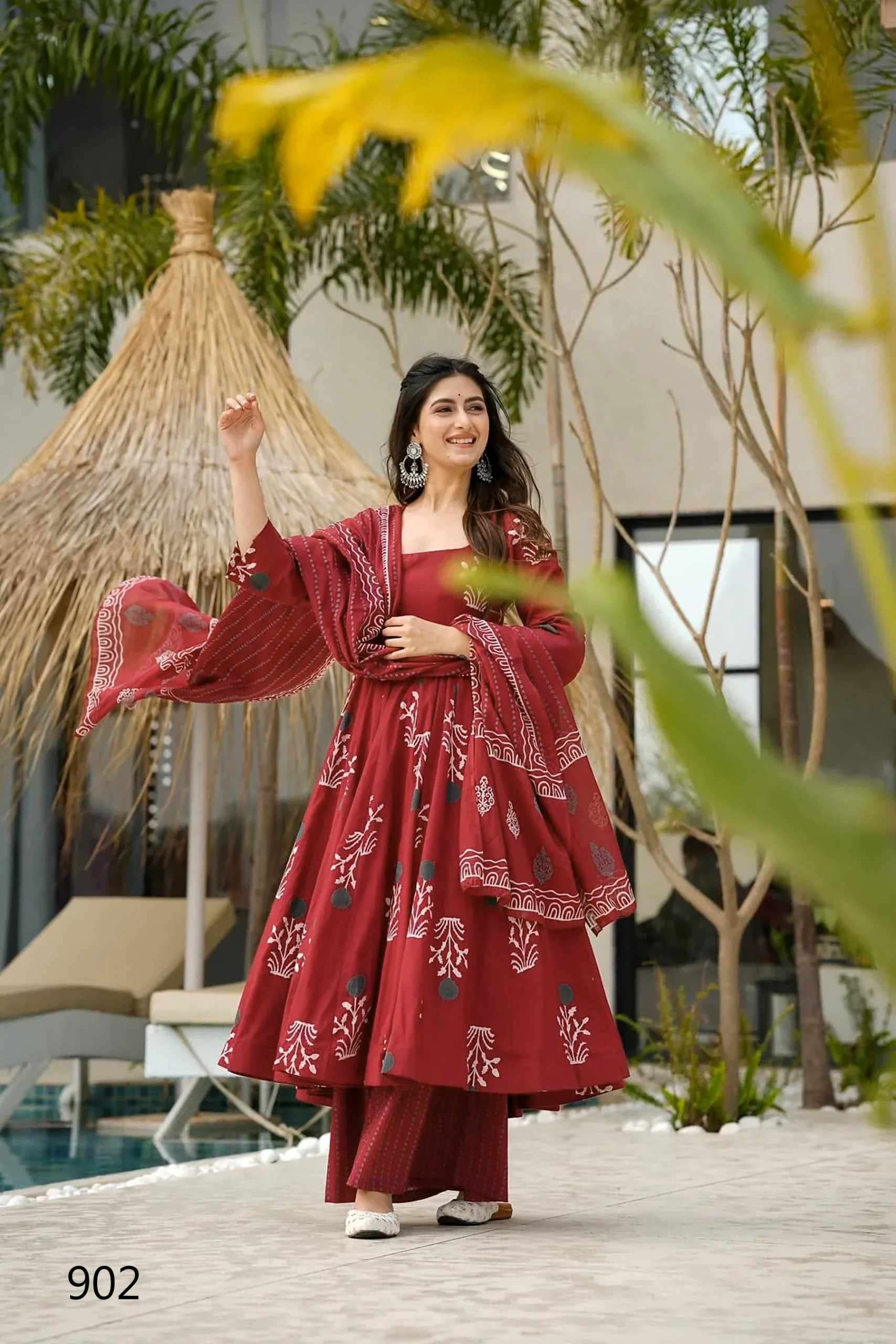 Lucaya Clora Vol 9 901 TO 907 Long Kurti Bottom Dupatta Collection Exploter view 4