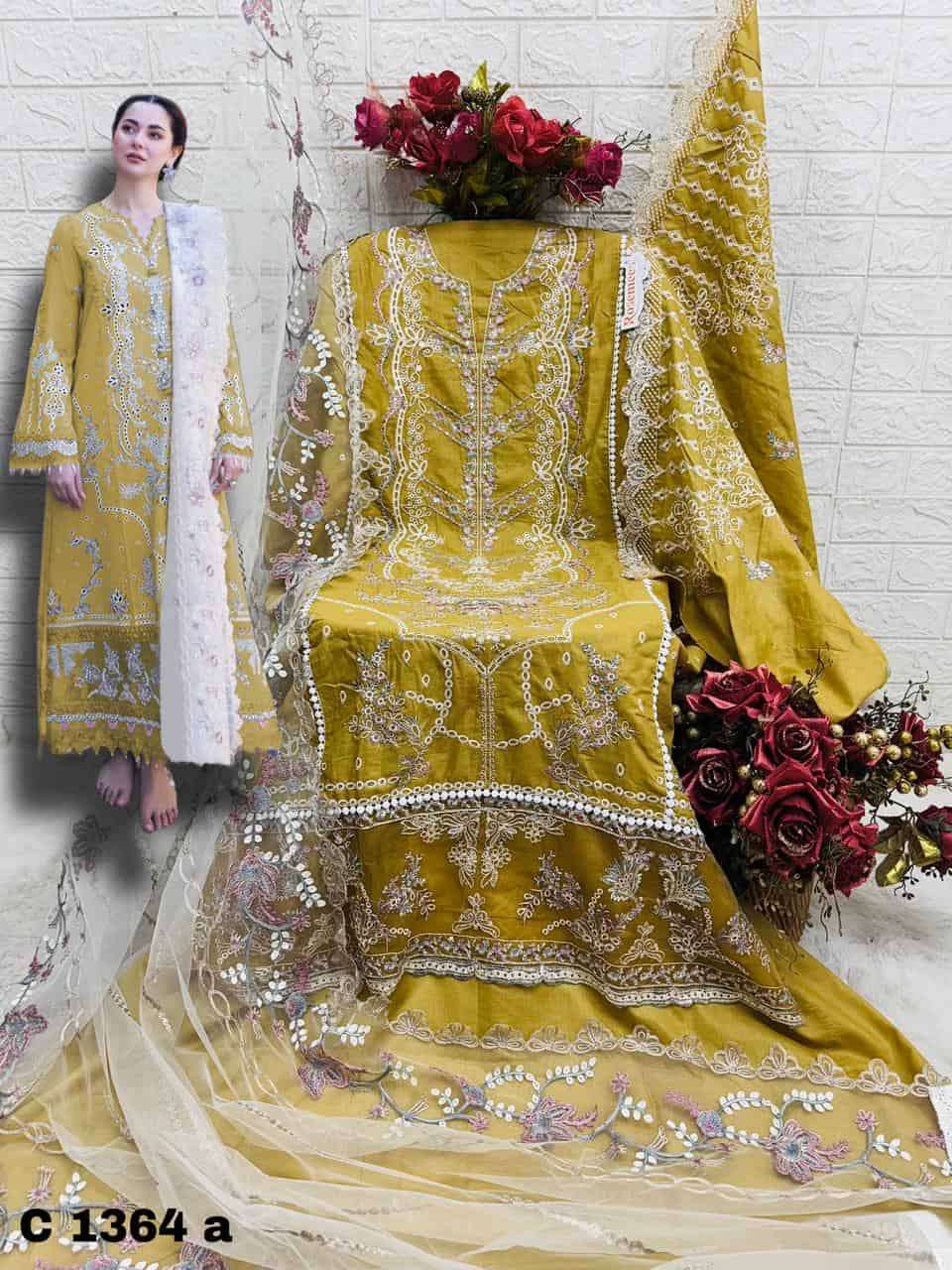 Fepic C 1364 Colors Luxurious Cotton Pakistani Salwar Suit Selection view 6