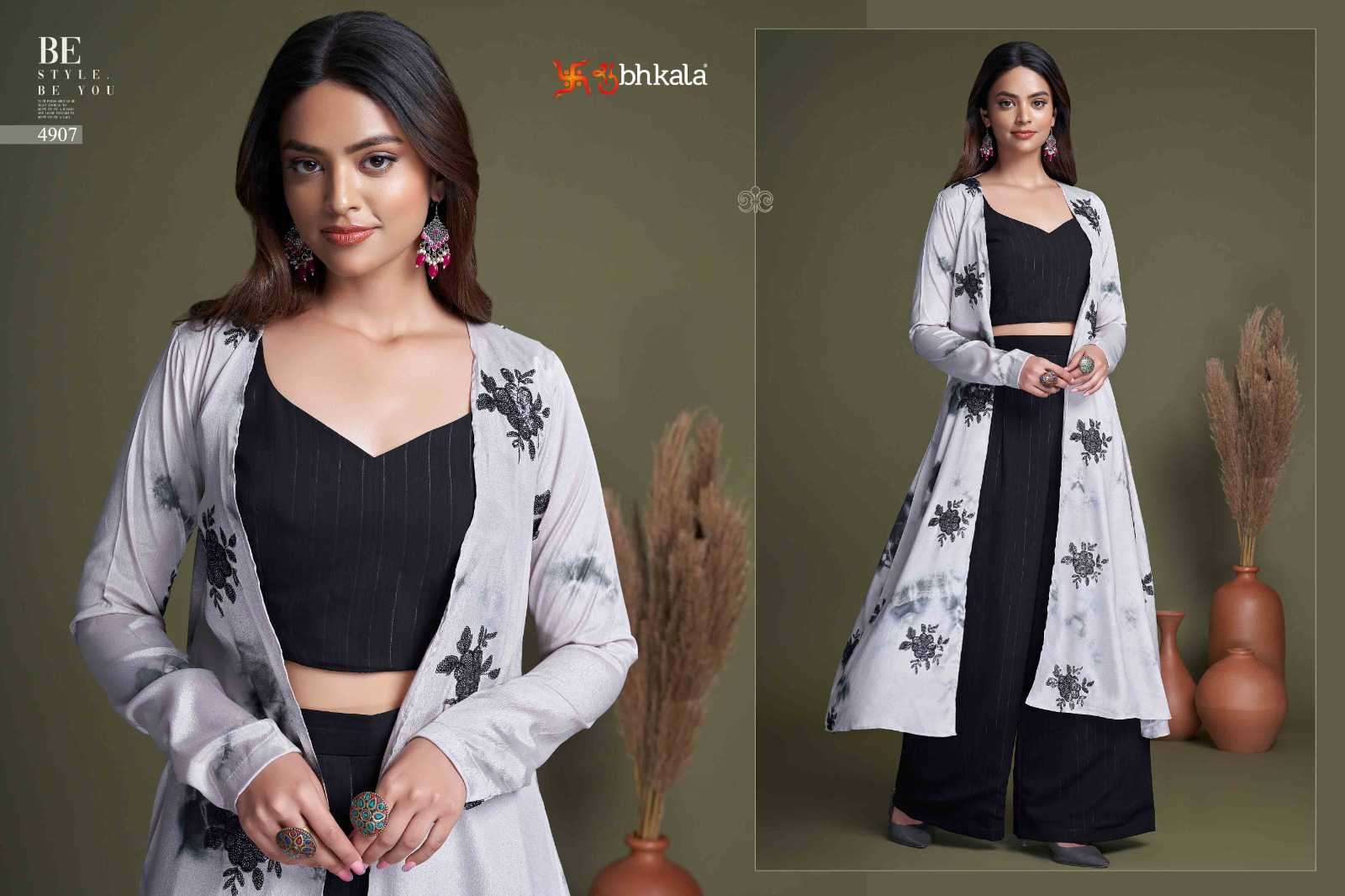 Shubhkala Flory Vol 34 Exclusive Shrug Style 3 Piece Stylish Western Outfit view 14