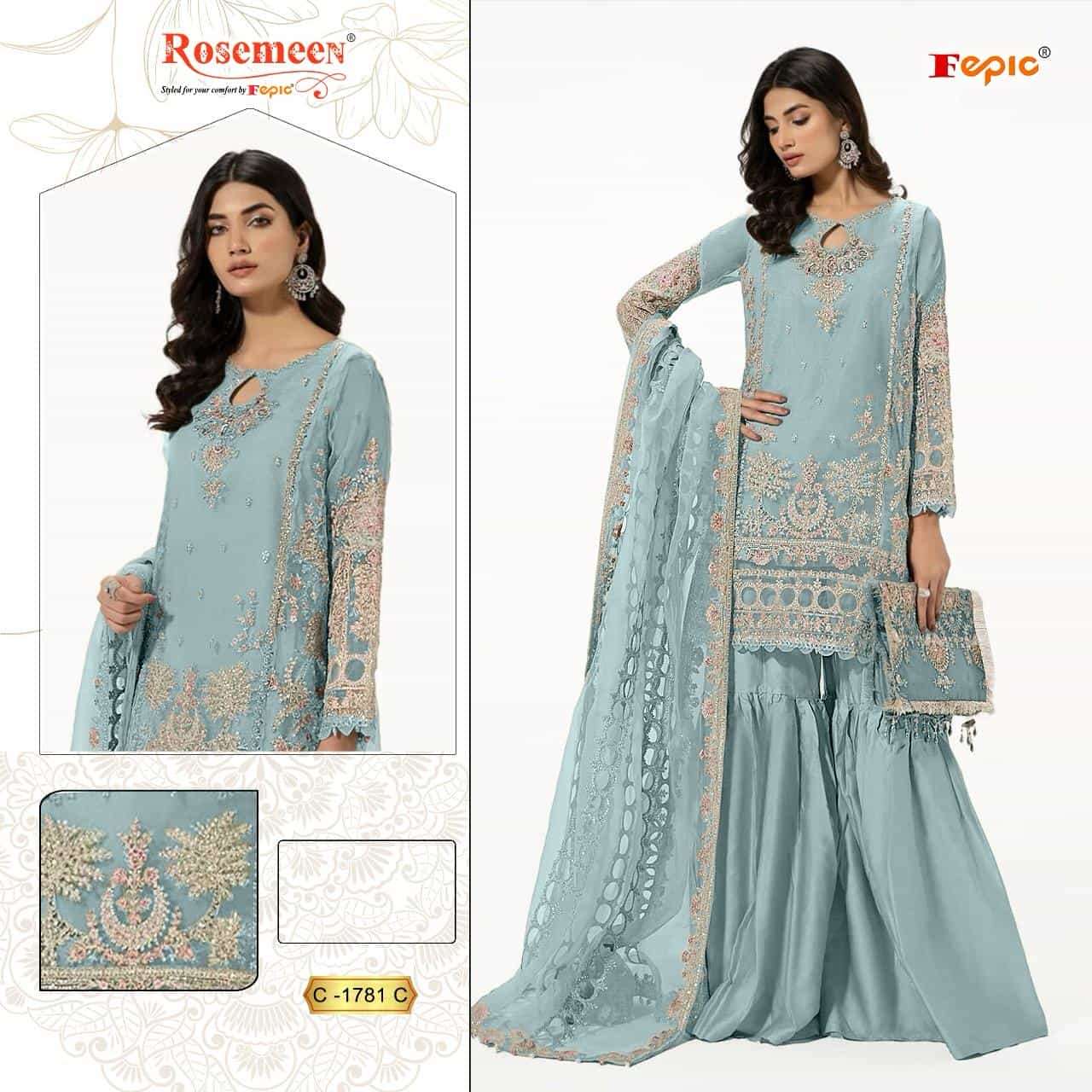 Fepic C 1781 C Latest Designer Style Party Wear Salwar Suit Online