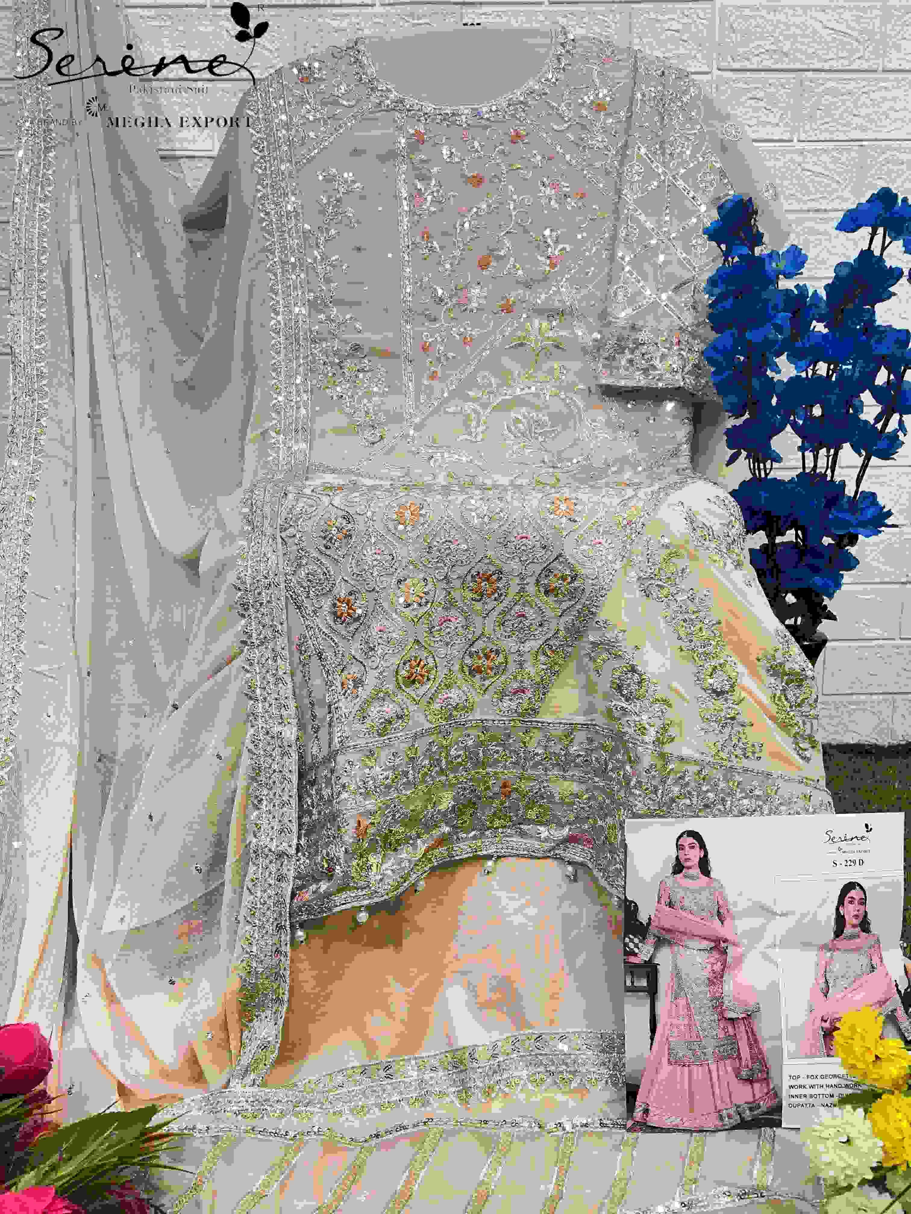 Serine S 229 Colors Pakistani Designer Weeding Wear Dress Latest New Designs view 5