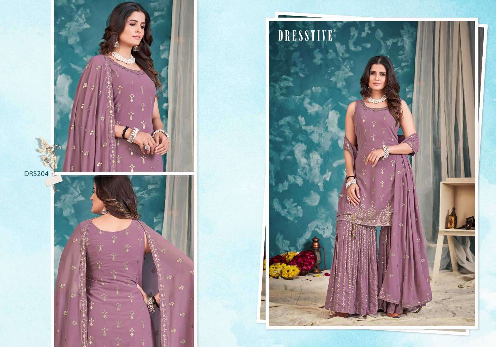 Dresstive Seher Designer Wedding Wear Gharara Dress Online view 9