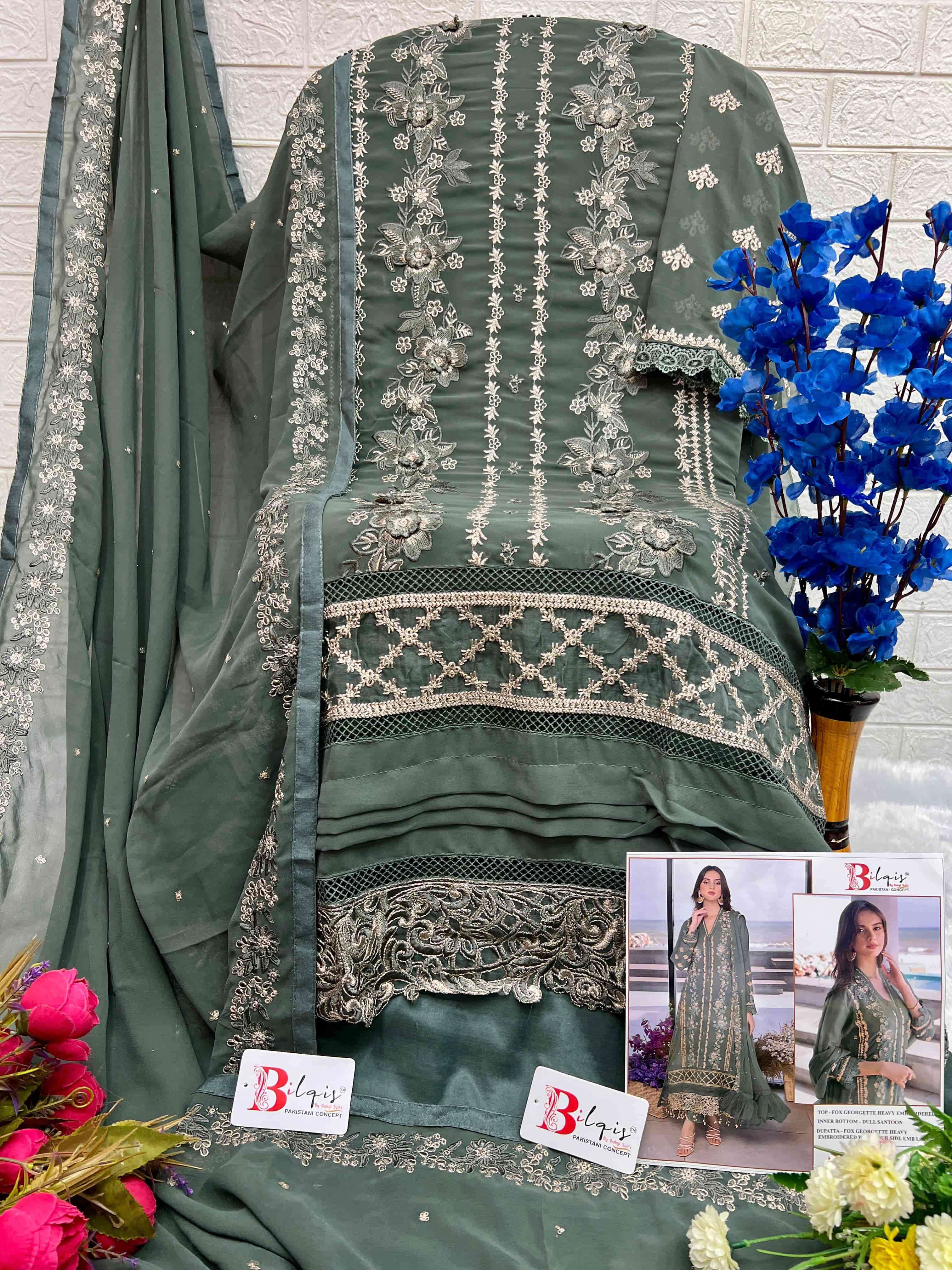 Bilqis B 03 Colors Heavy Exclusive Designer Embroidered Festive Collection view 6