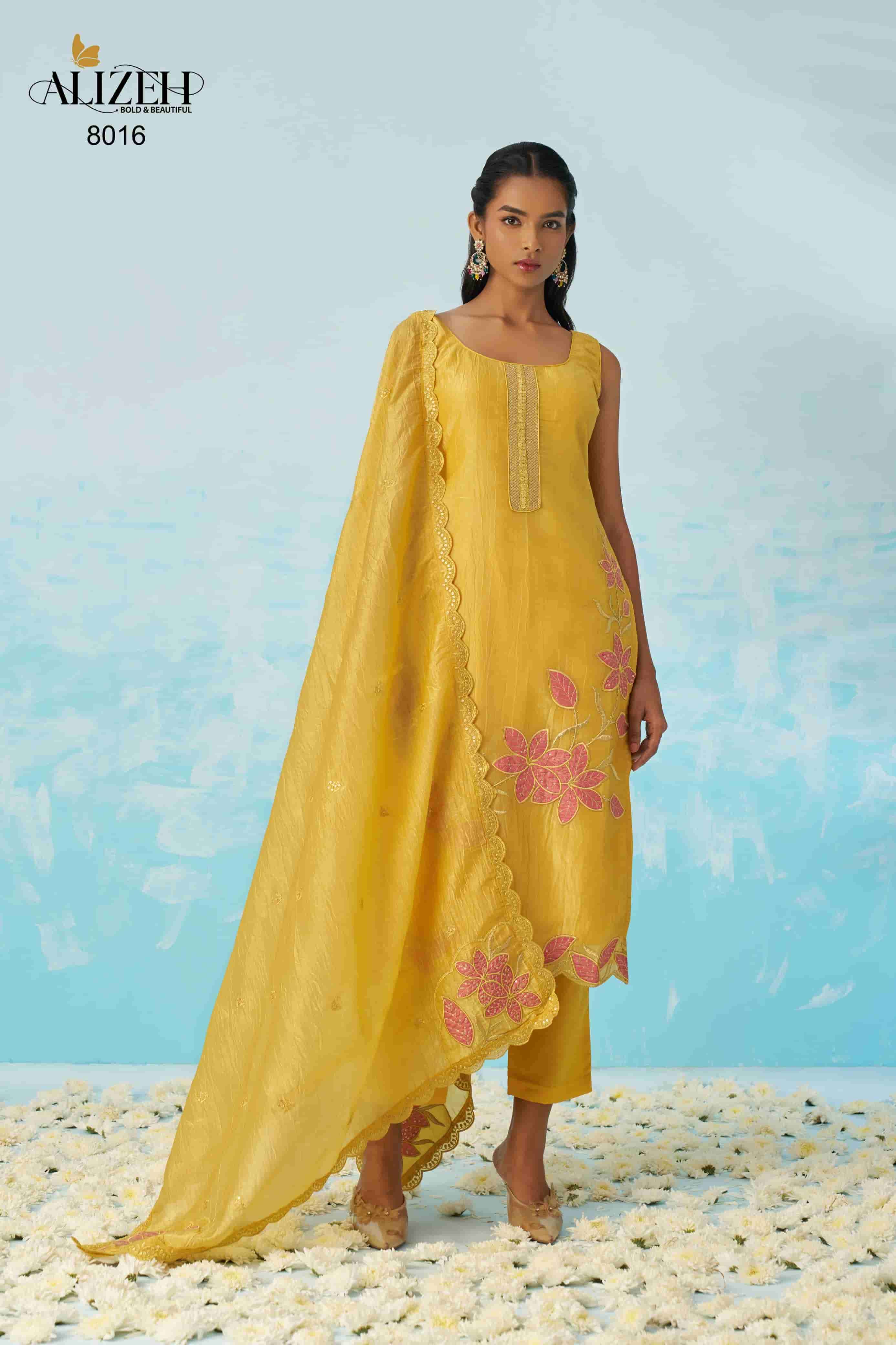 Alizeh Jasmine Fancy Crush Salwar Suit view 5