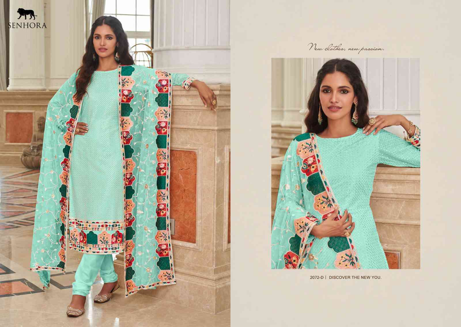 Senhora Syeda Partywear Designer Straight Salwar Suit view 5