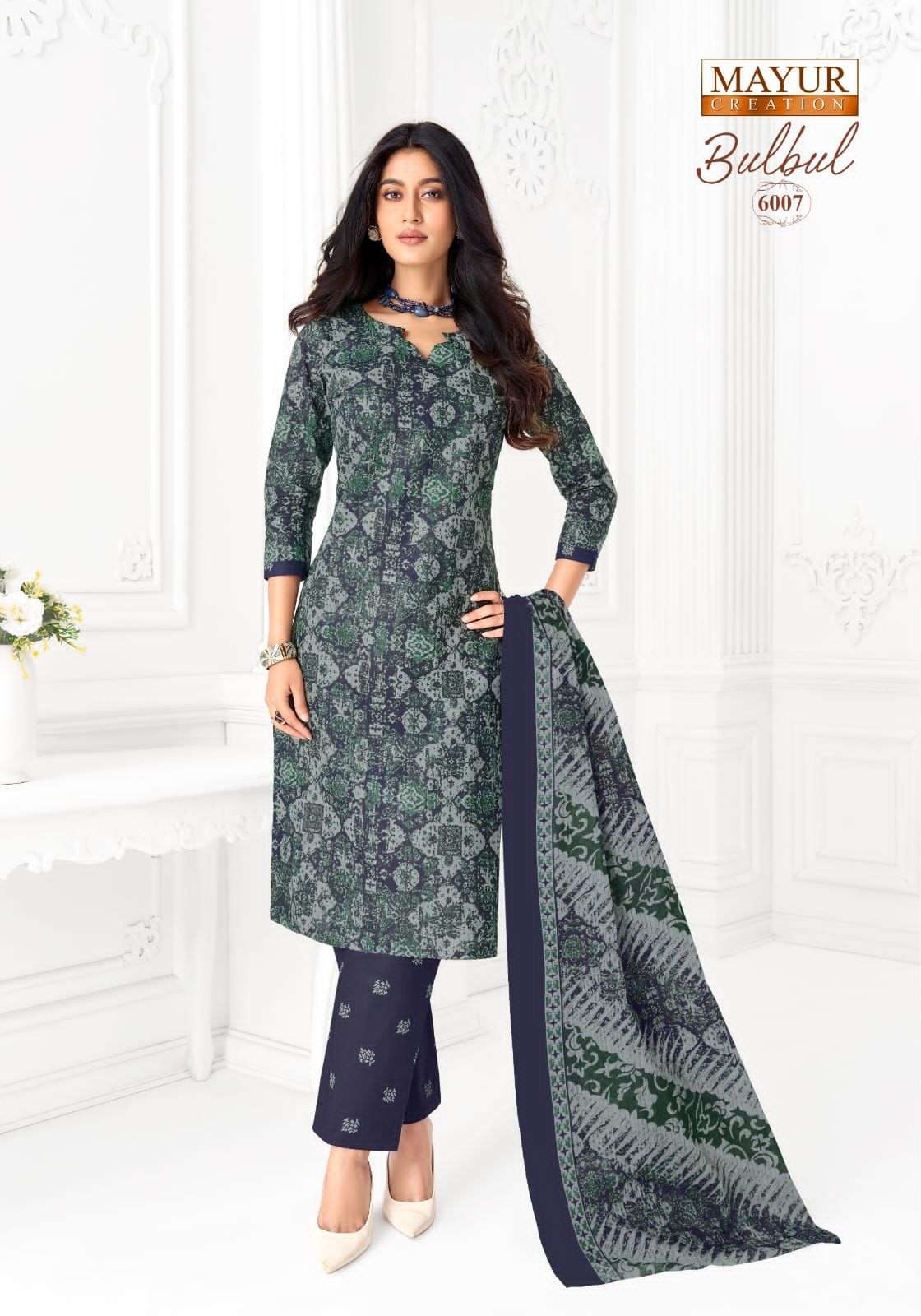 Mayur Bulbul Vol 6 Printed Cotton Dress Material Catalog view 9
