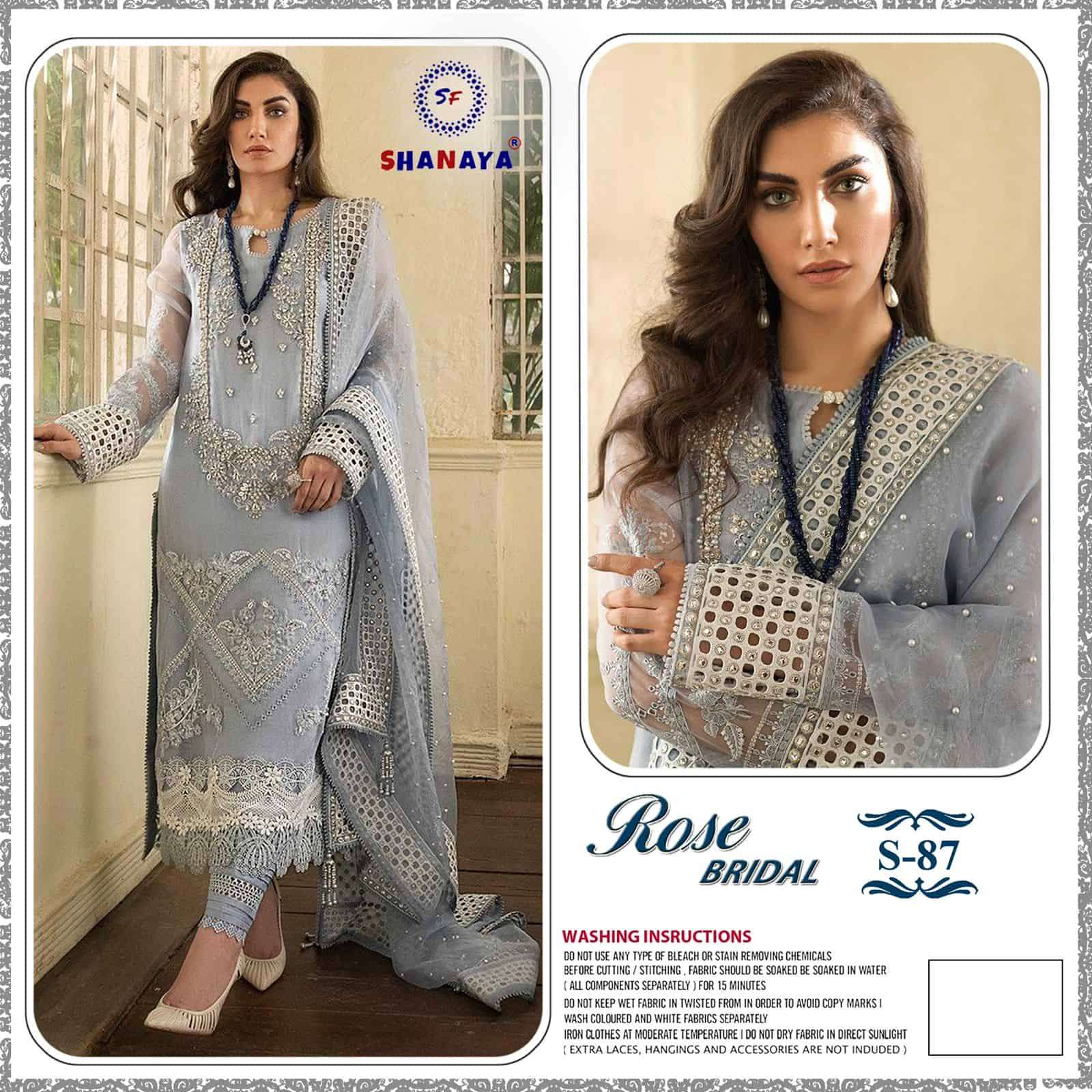 Shanaya Rose Bridel S 87 Edition Pakistani Style Heavy Designer Salwar Suit Wholesalers view 2