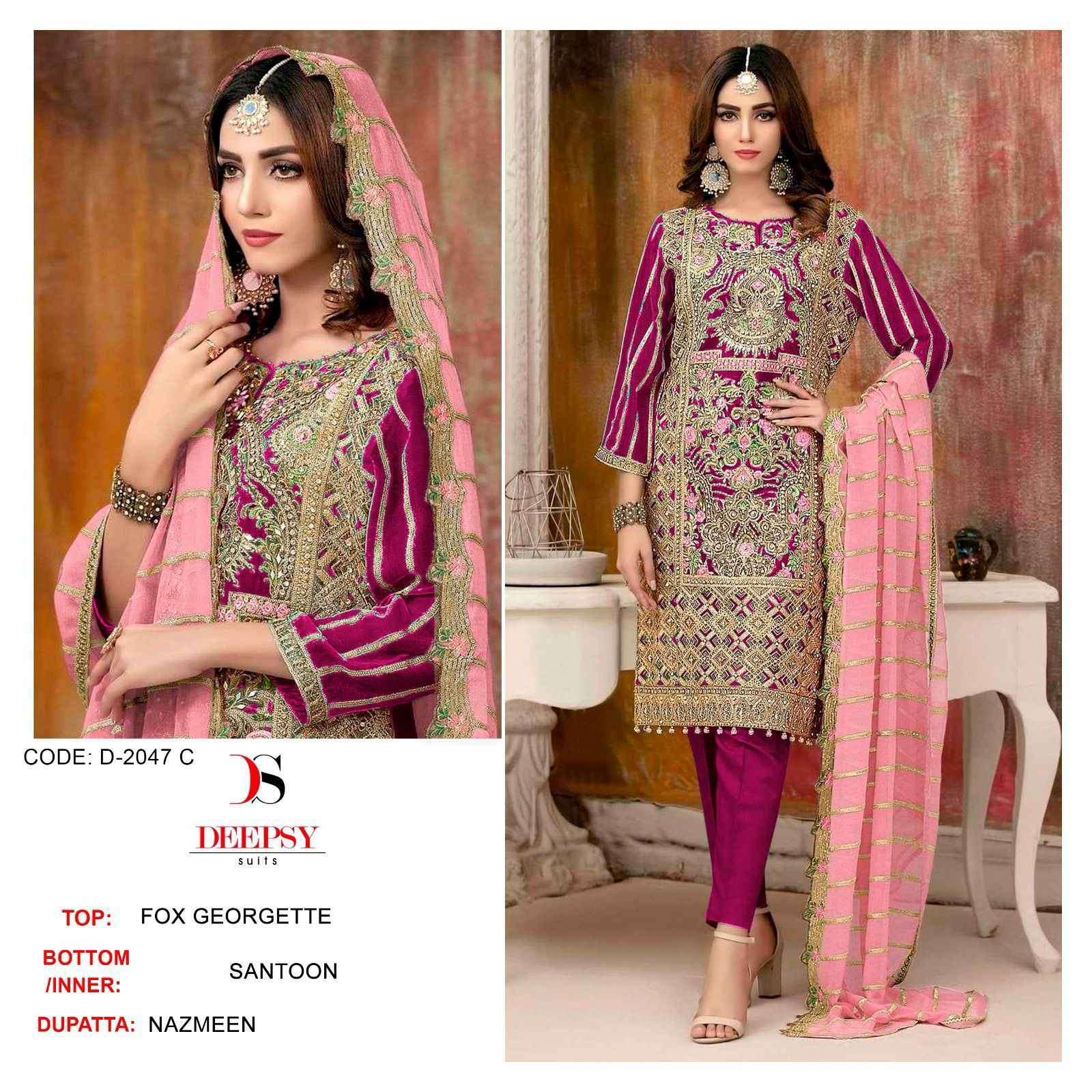 Deepsy D 2047 Colors Weeding Wear Designer Pakistani Dress view 3