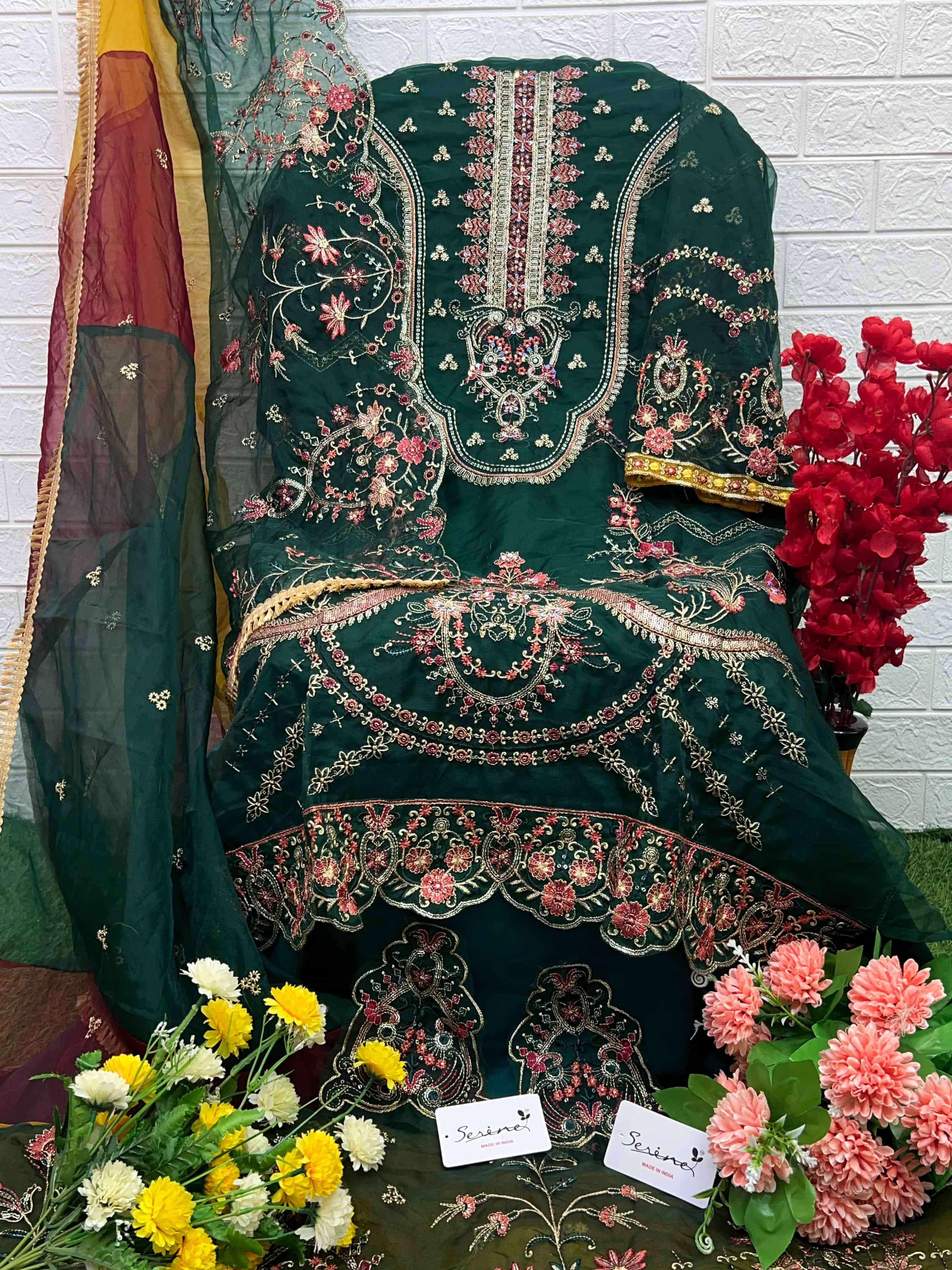 Megha Export S 214 Colors Pakistani Festive Wear Style Designer Embroidered Suit view 7