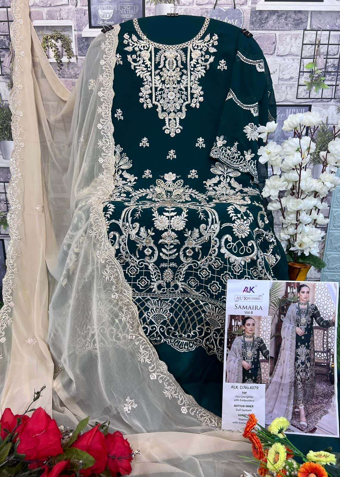 Al Khushbu Samaira Vol 8 Heavy Designer Style Pakistani Festive Catalog Collection