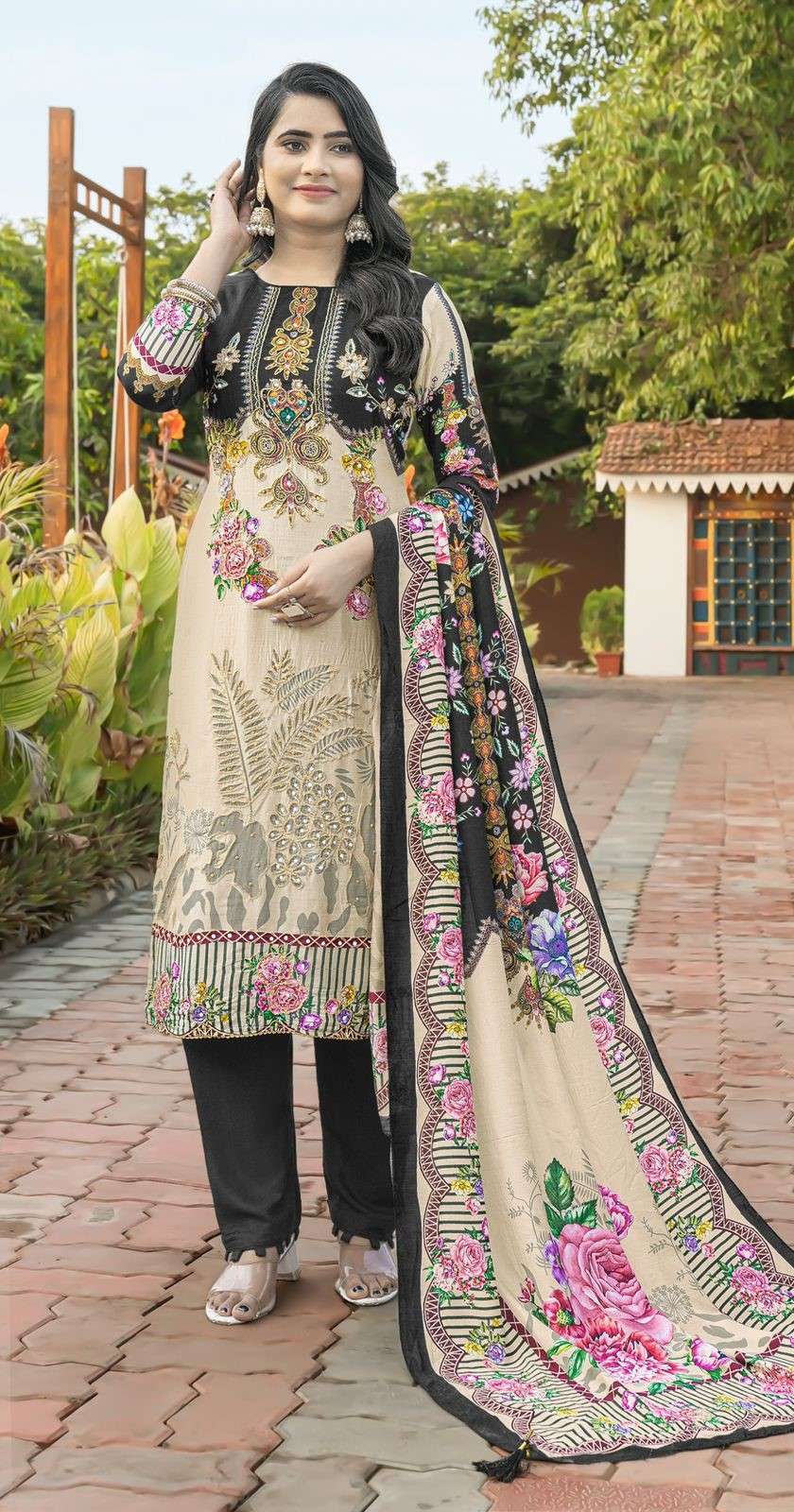 Shree Fabs Kt 248 Colors Fancy Muslin Ladies Suit Collection view 2