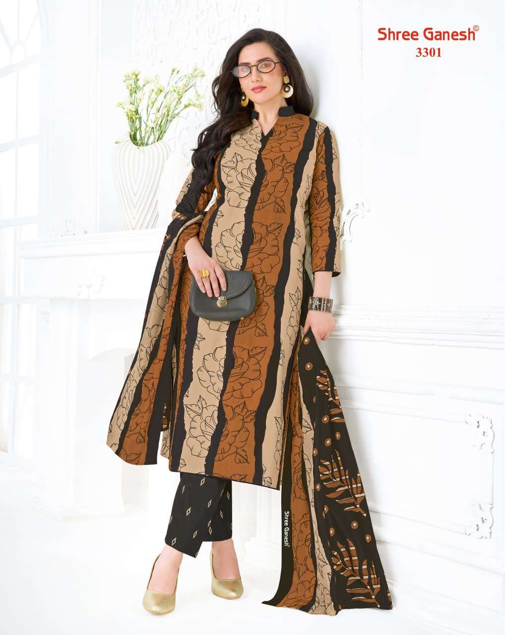 Shree Ganesh Samaiyra Vol 23 Printed Pure Cotton Suit Catalog view 19
